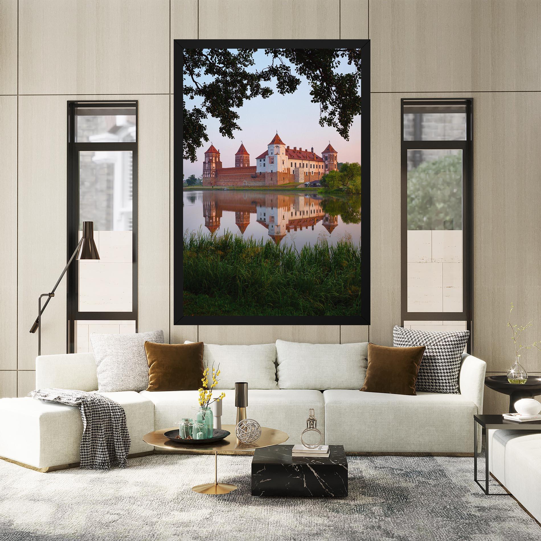 Картина на платно Ancient Castle Morning mockup 2