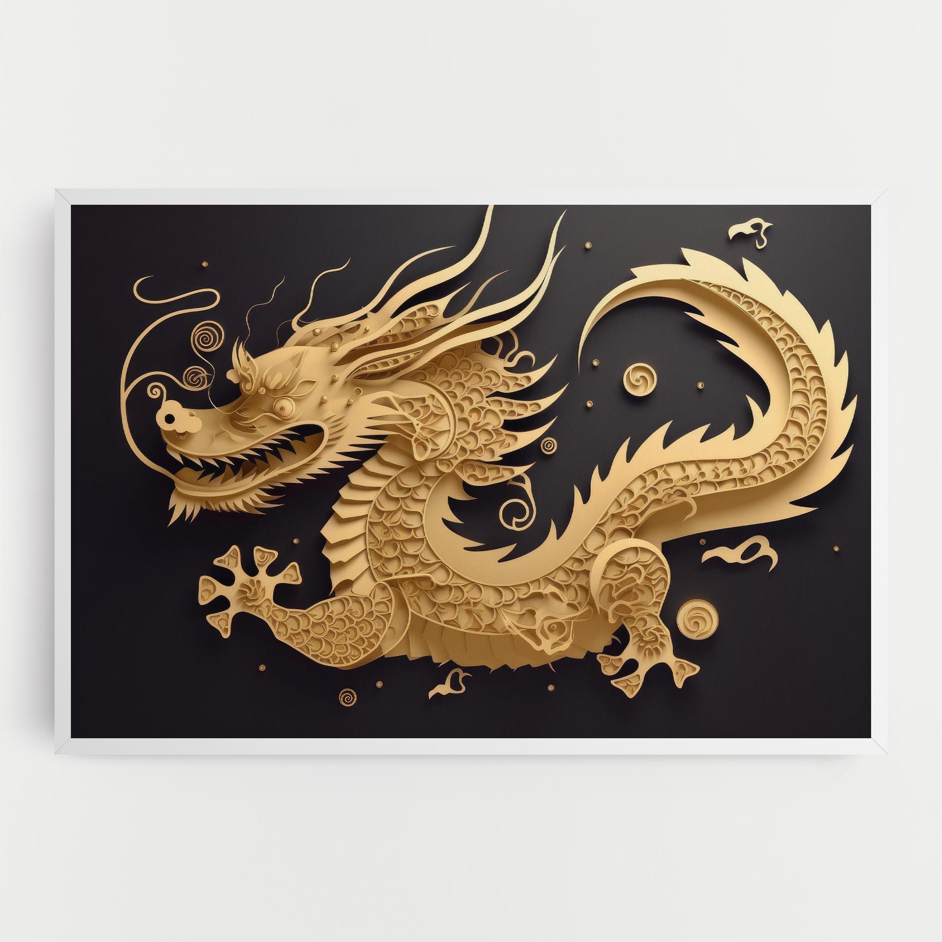 Картина на платно Dragon Zodiac Sign mockup 0