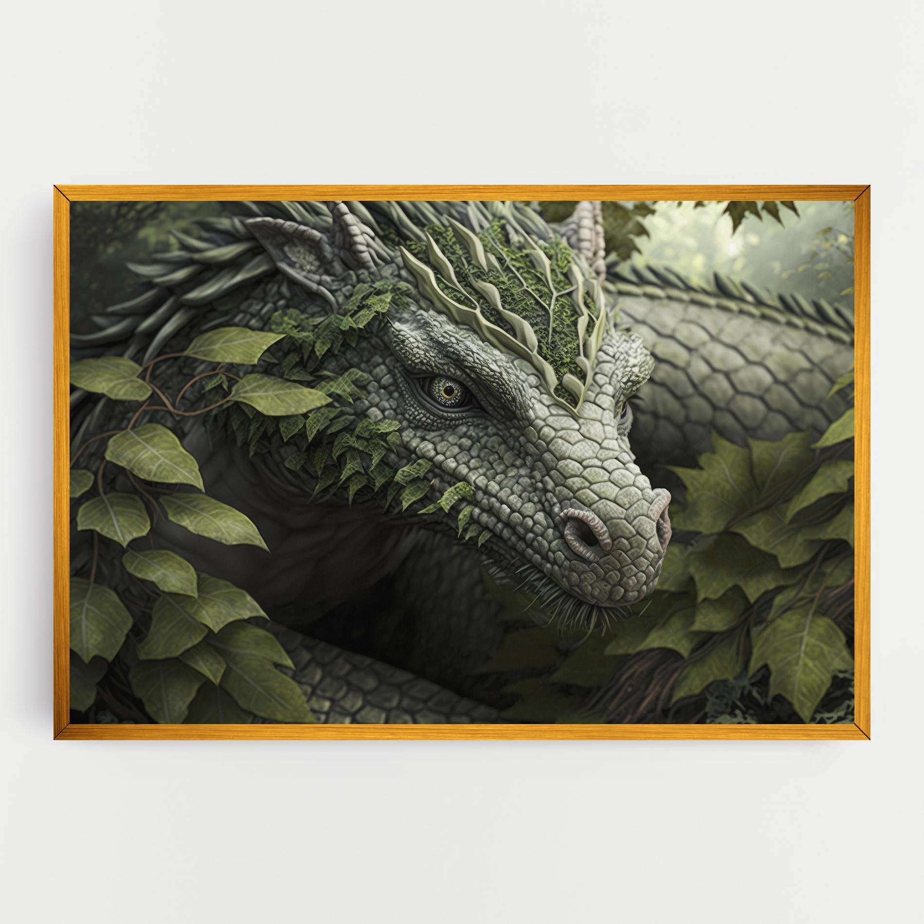 Картина на платно Ancient Forest Dragon mockup 0