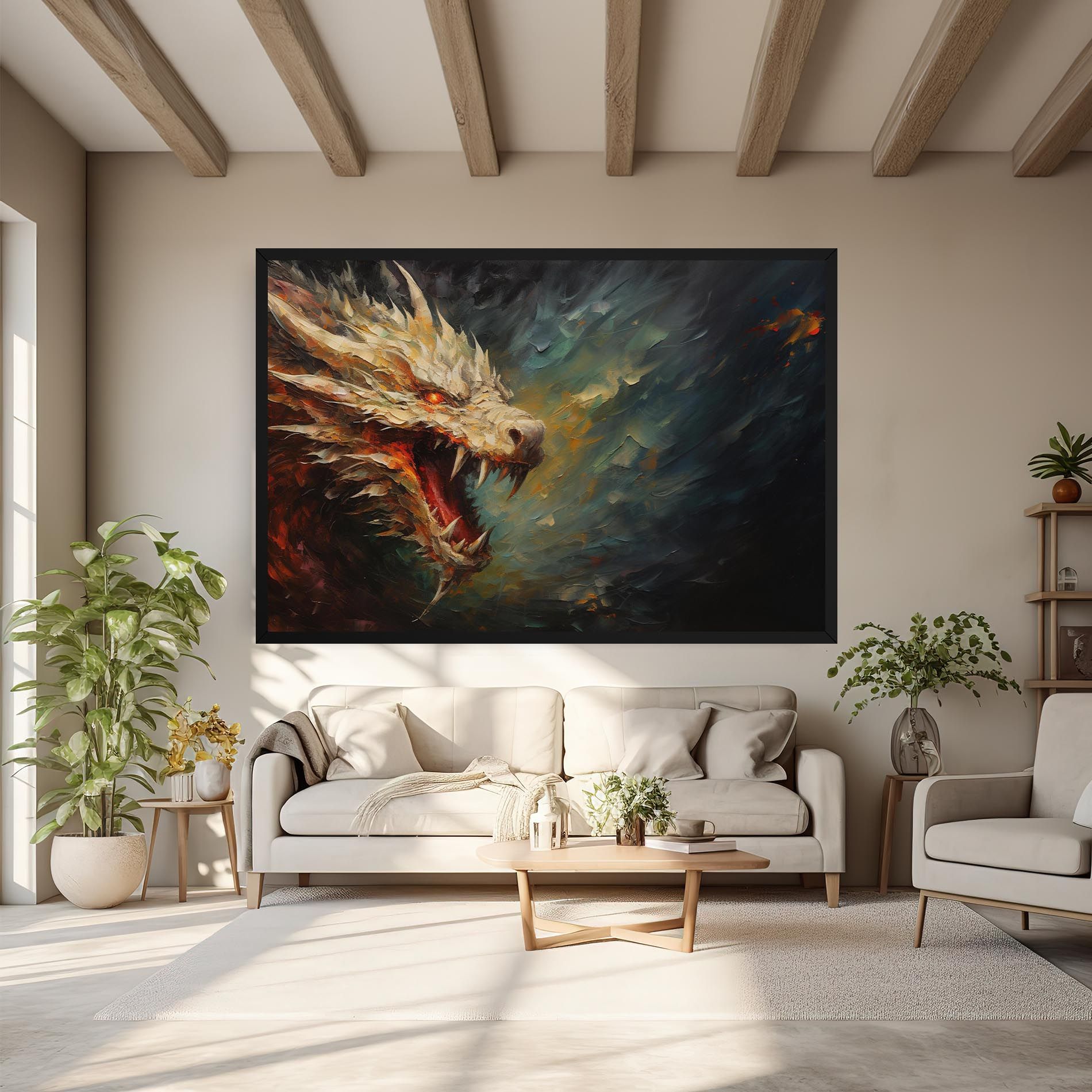 Angry Dragon Painting mockup 6