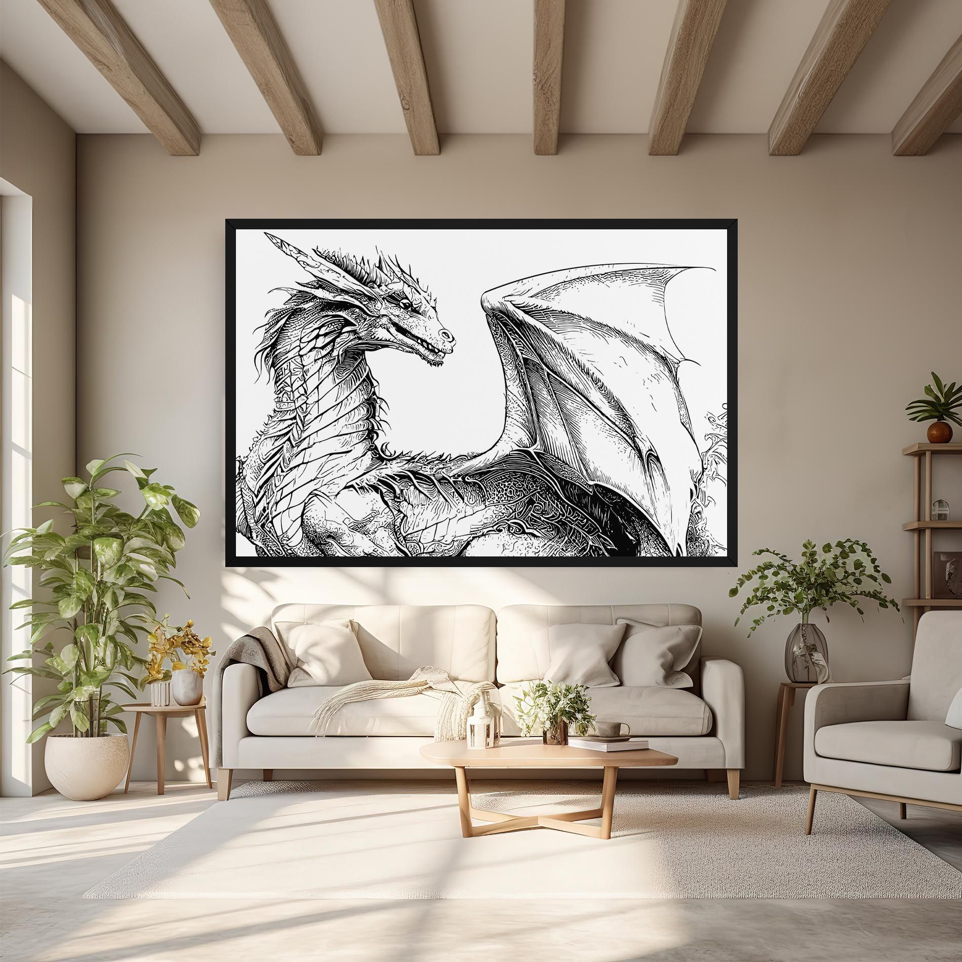 Dragon Sketch mockup 6