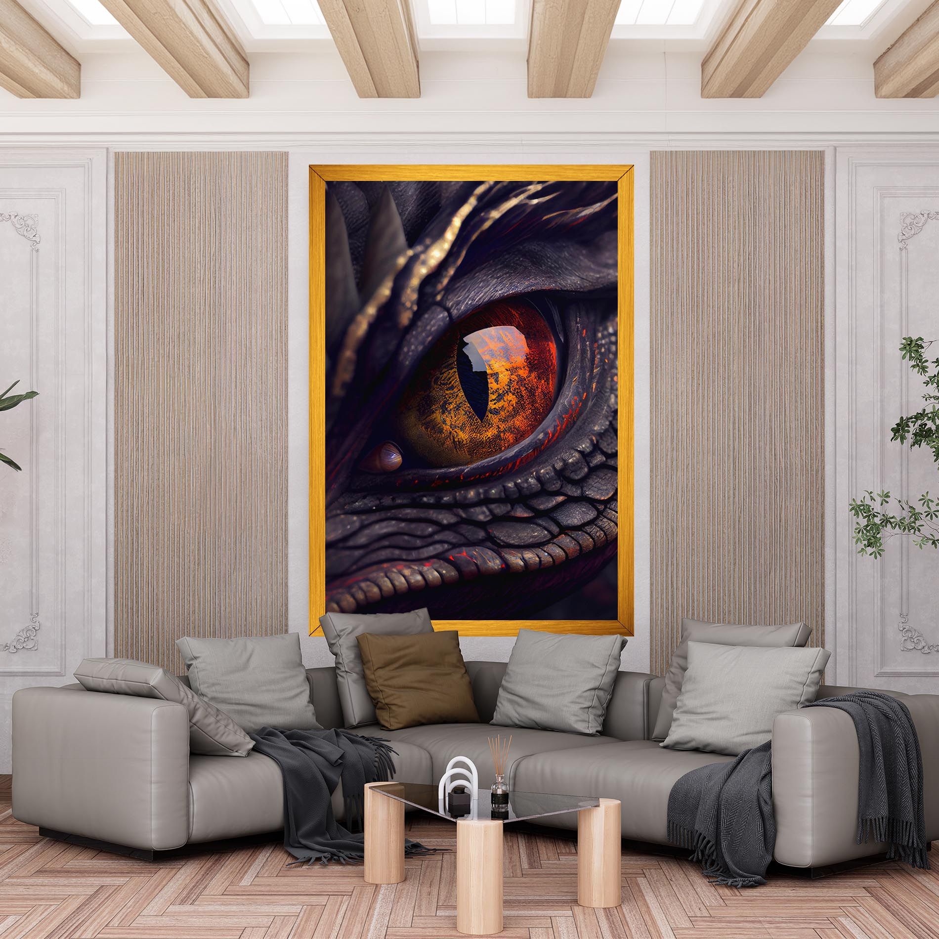 Close Up Red Eye Dragon mockup 6
