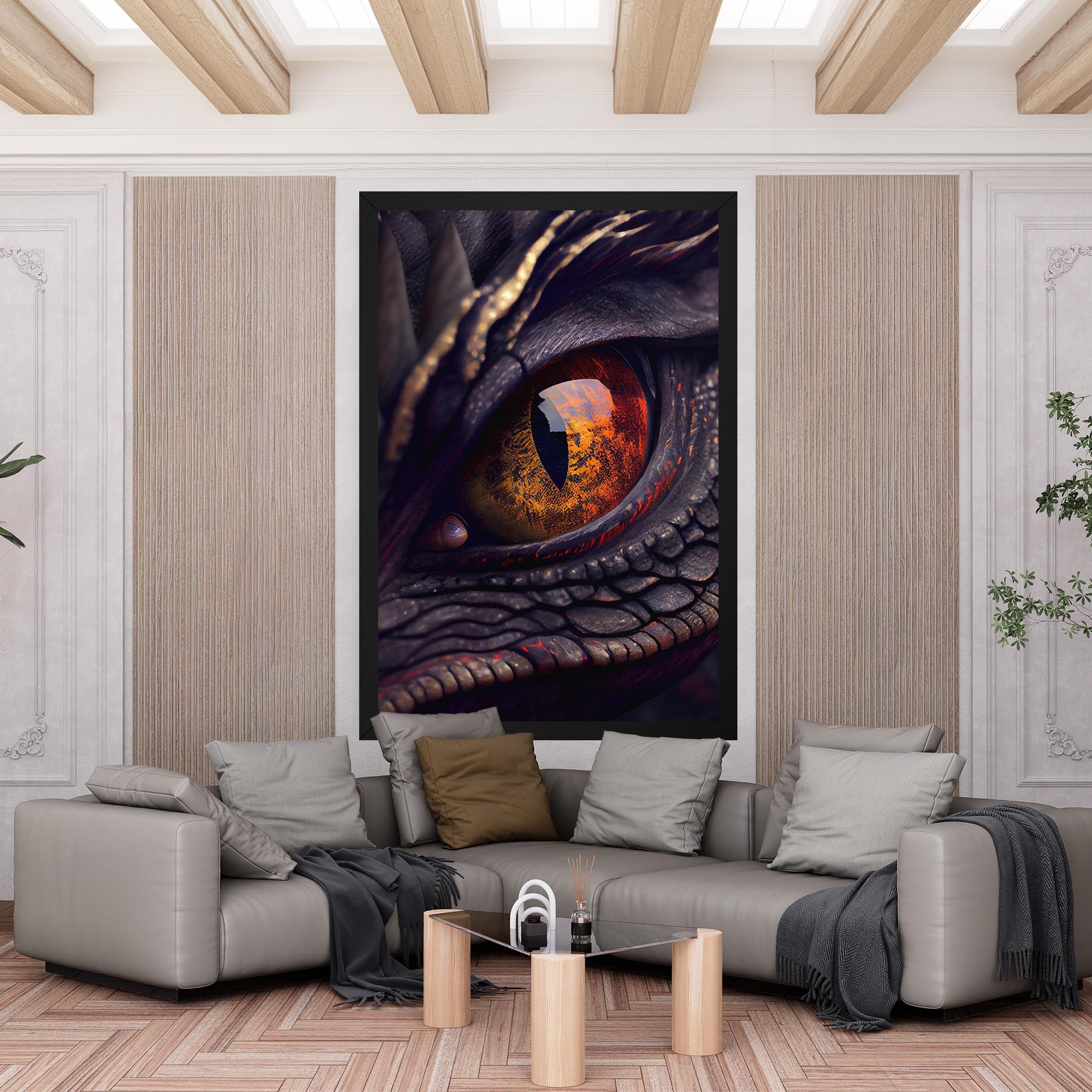 Close Up Red Eye Dragon mockup 6
