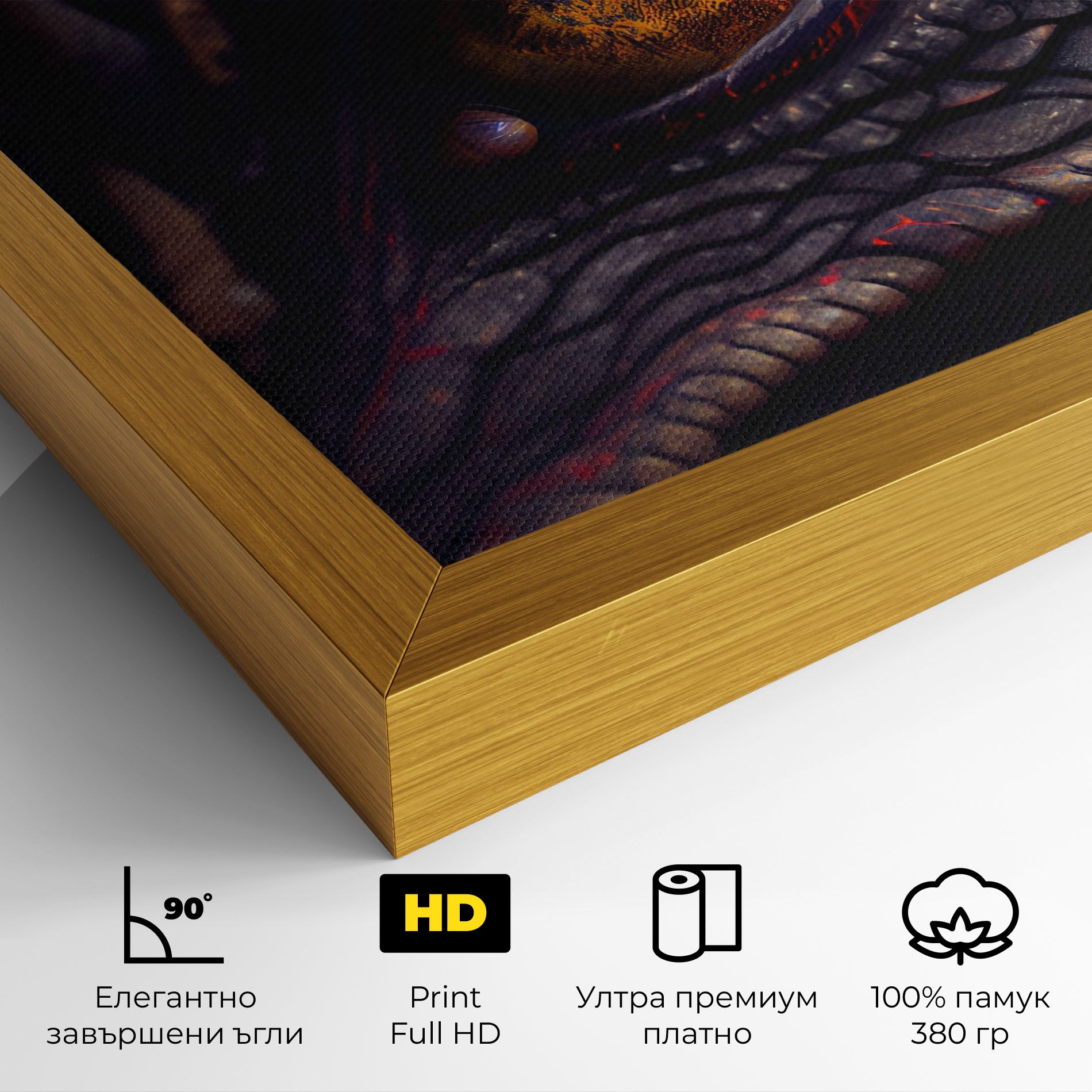 Close Up Red Eye Dragon mockup 4