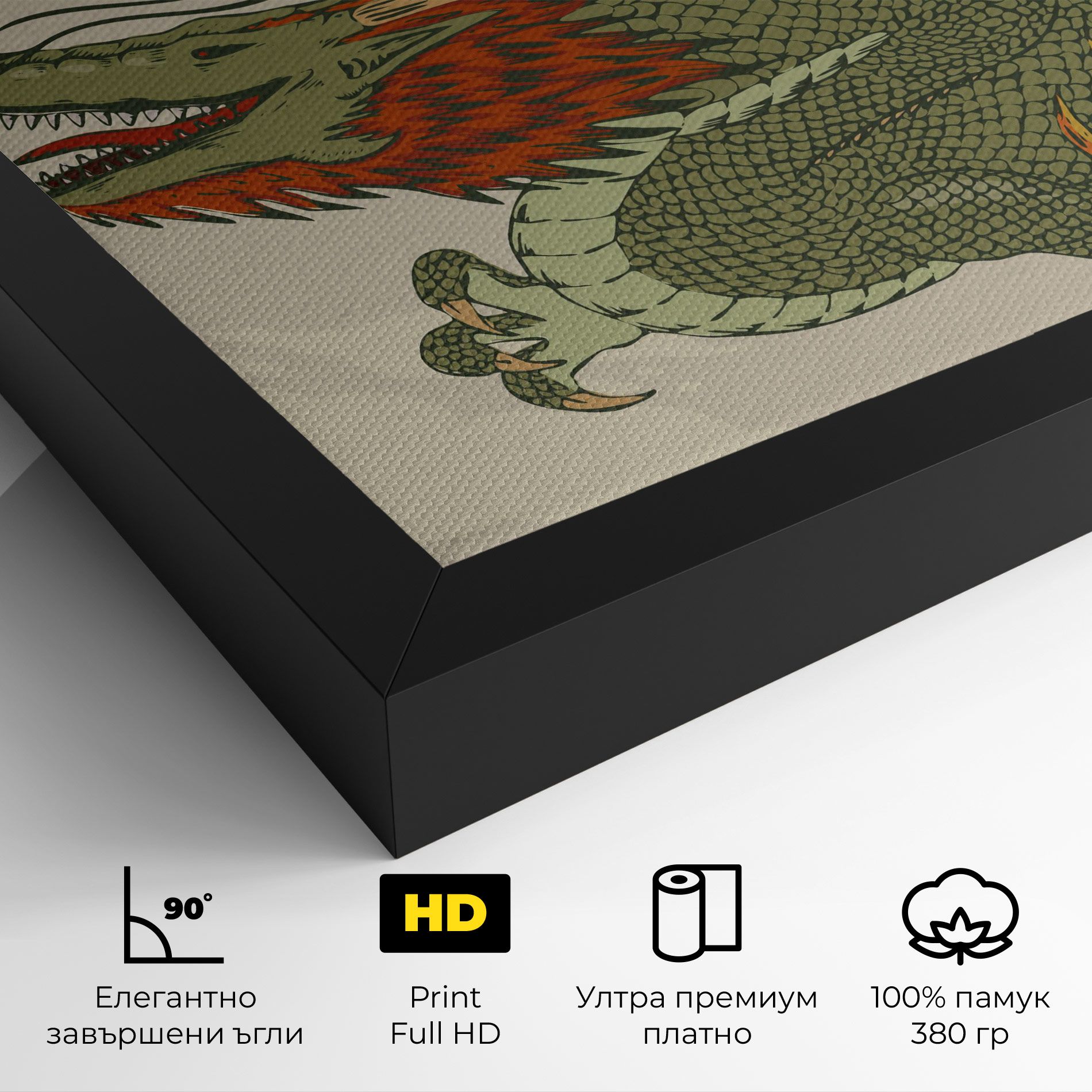 Chinese Dragon Green mockup 4