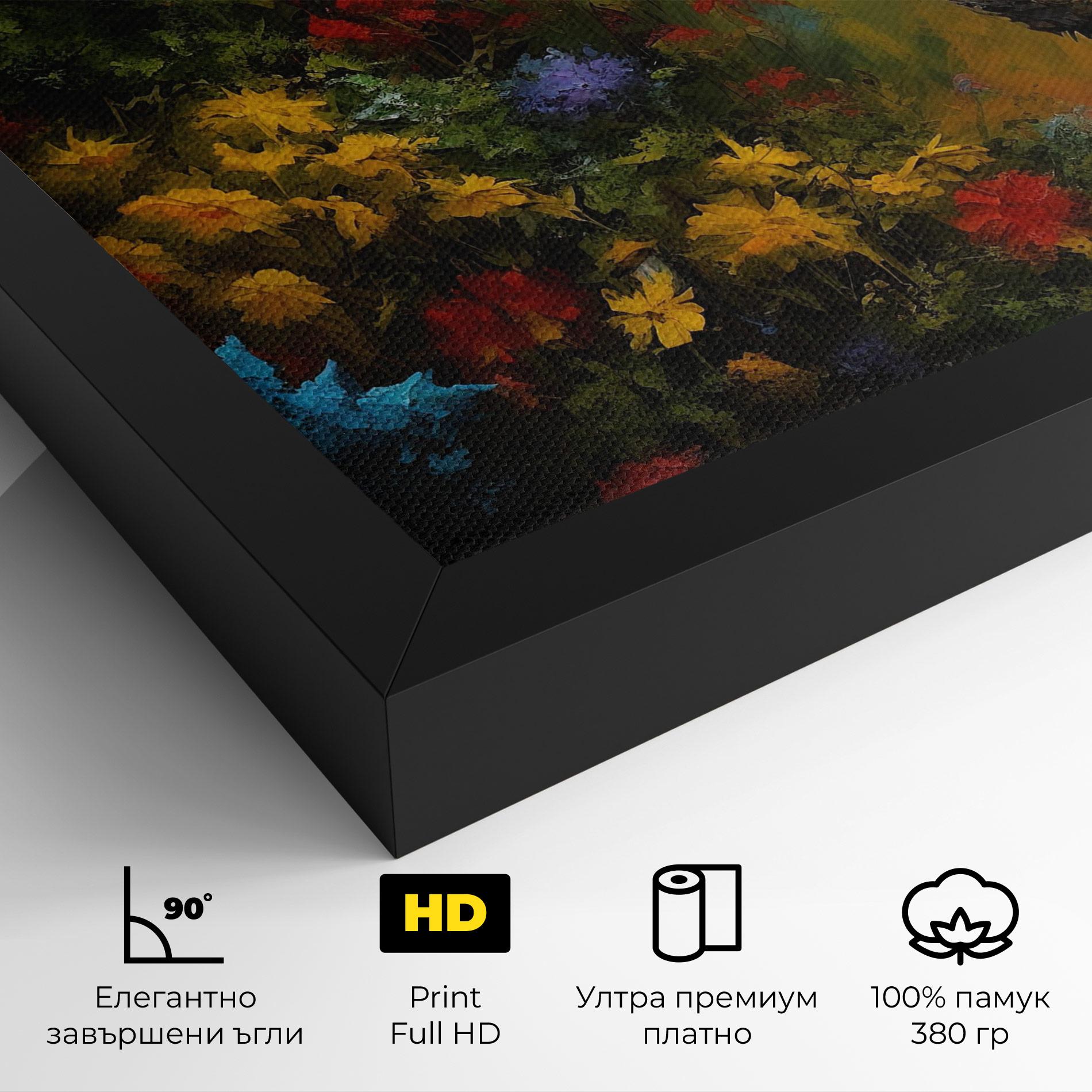 Картина на платно Dragon In Nature mockup 4