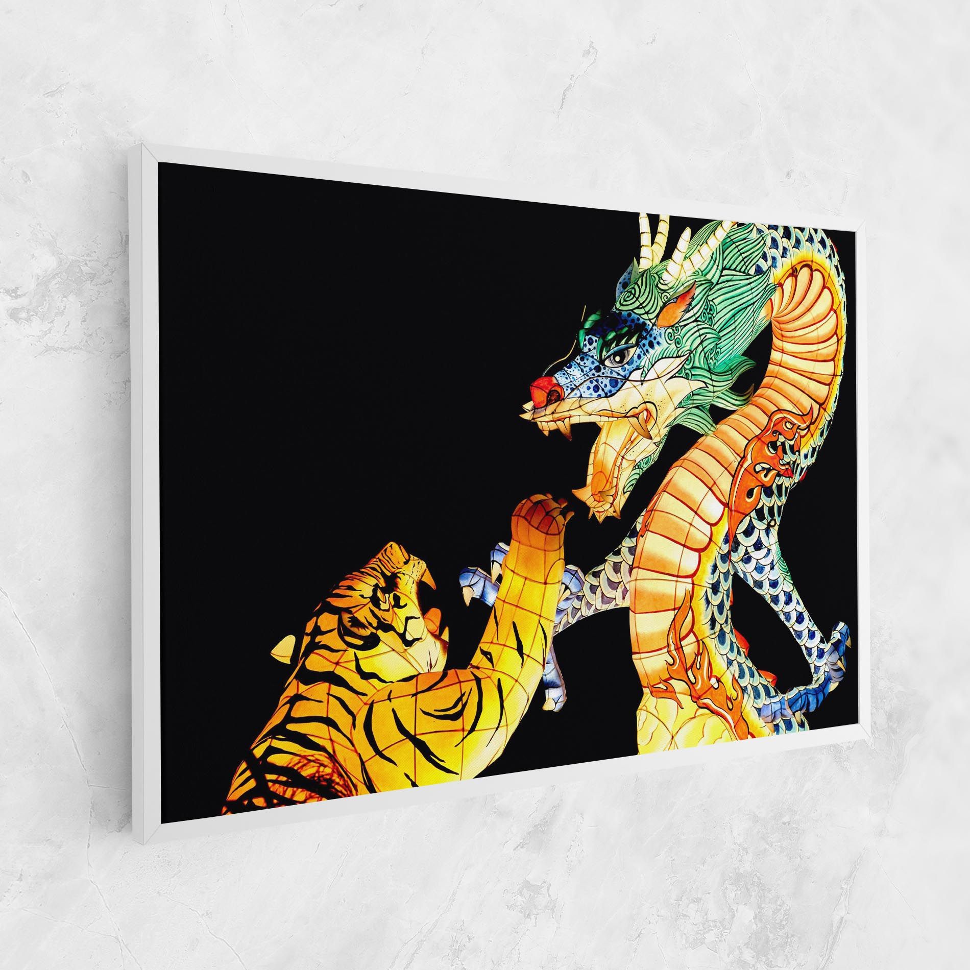 Chinese Dragon And Tiger mockup 1