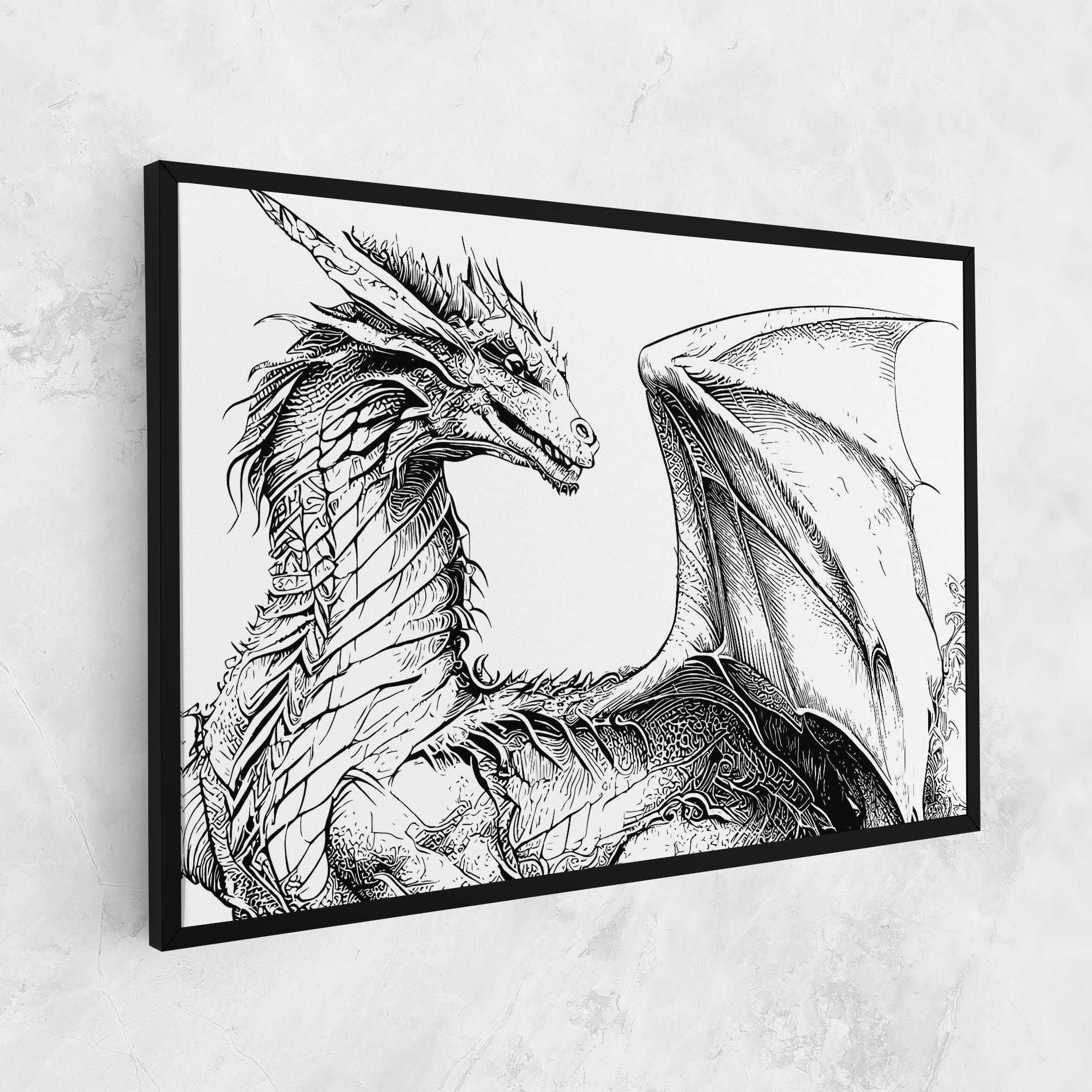Dragon Sketch mockup 1