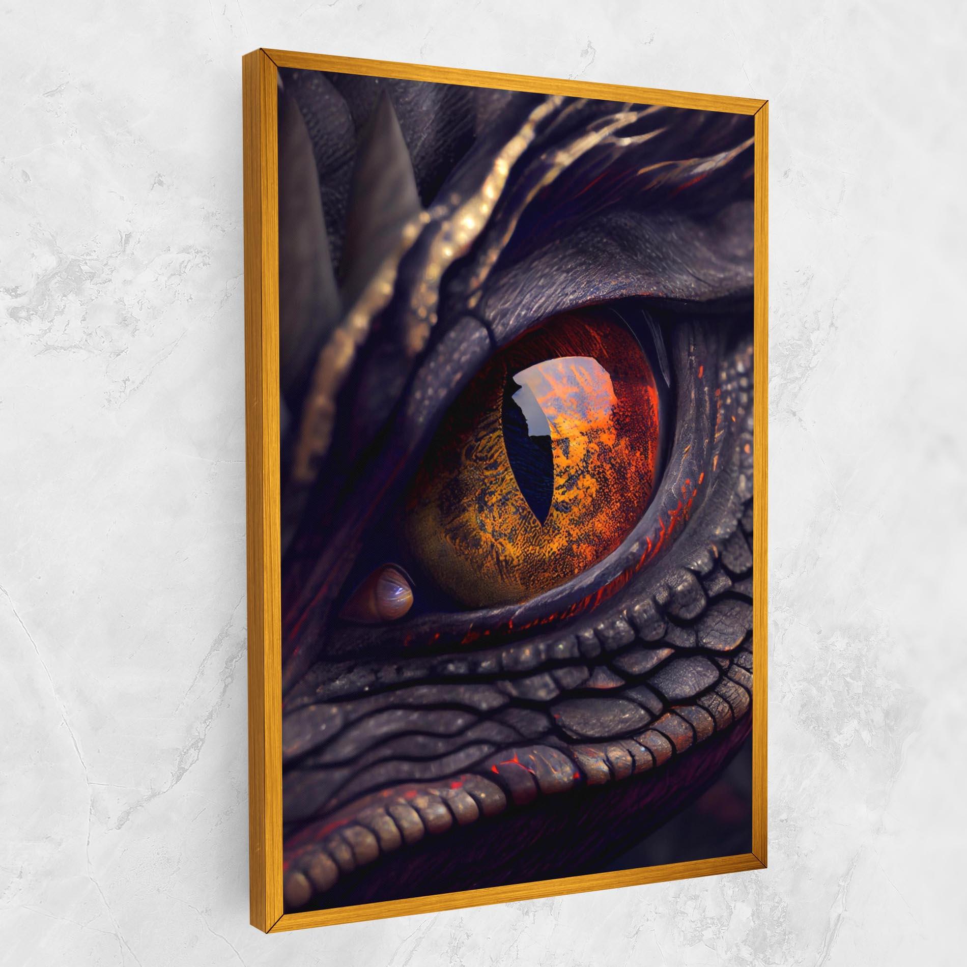 Картина на платно Close Up Red Eye Dragon mockup 1
