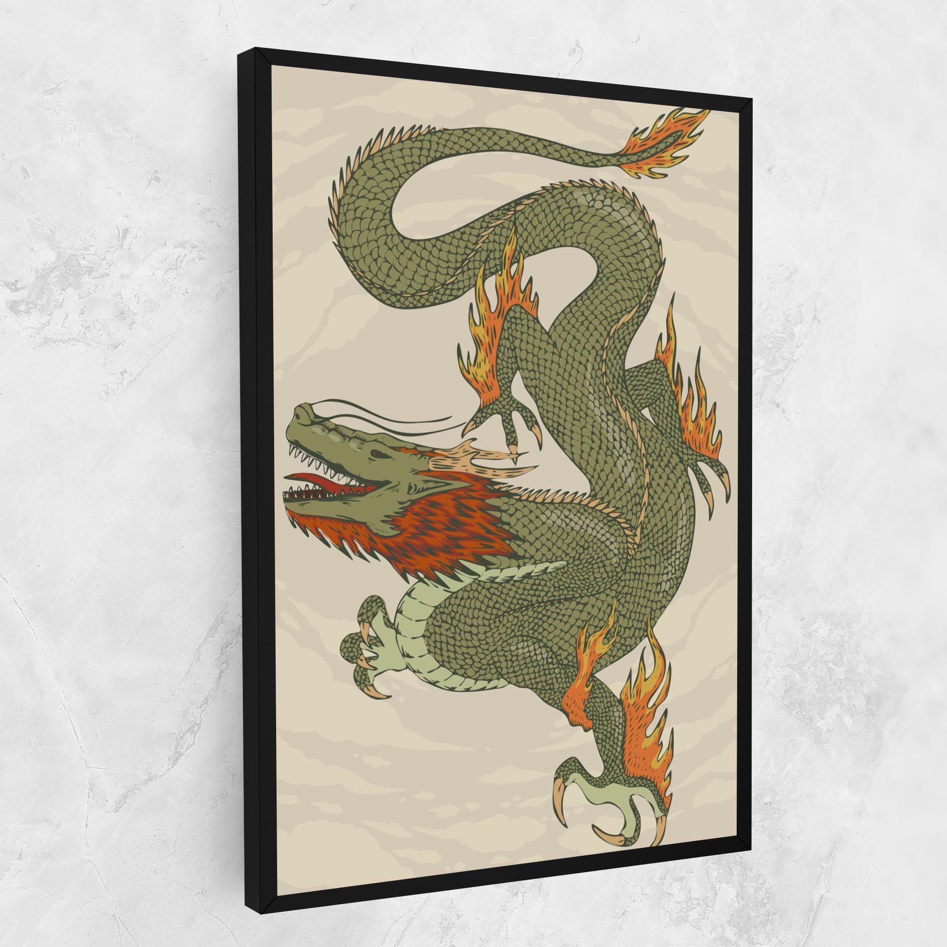 Chinese Dragon Green mockup 1