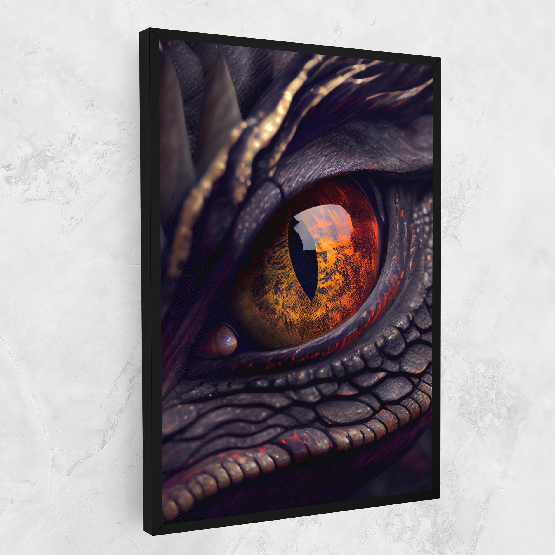 Картина на платно Close Up Red Eye Dragon mockup 1