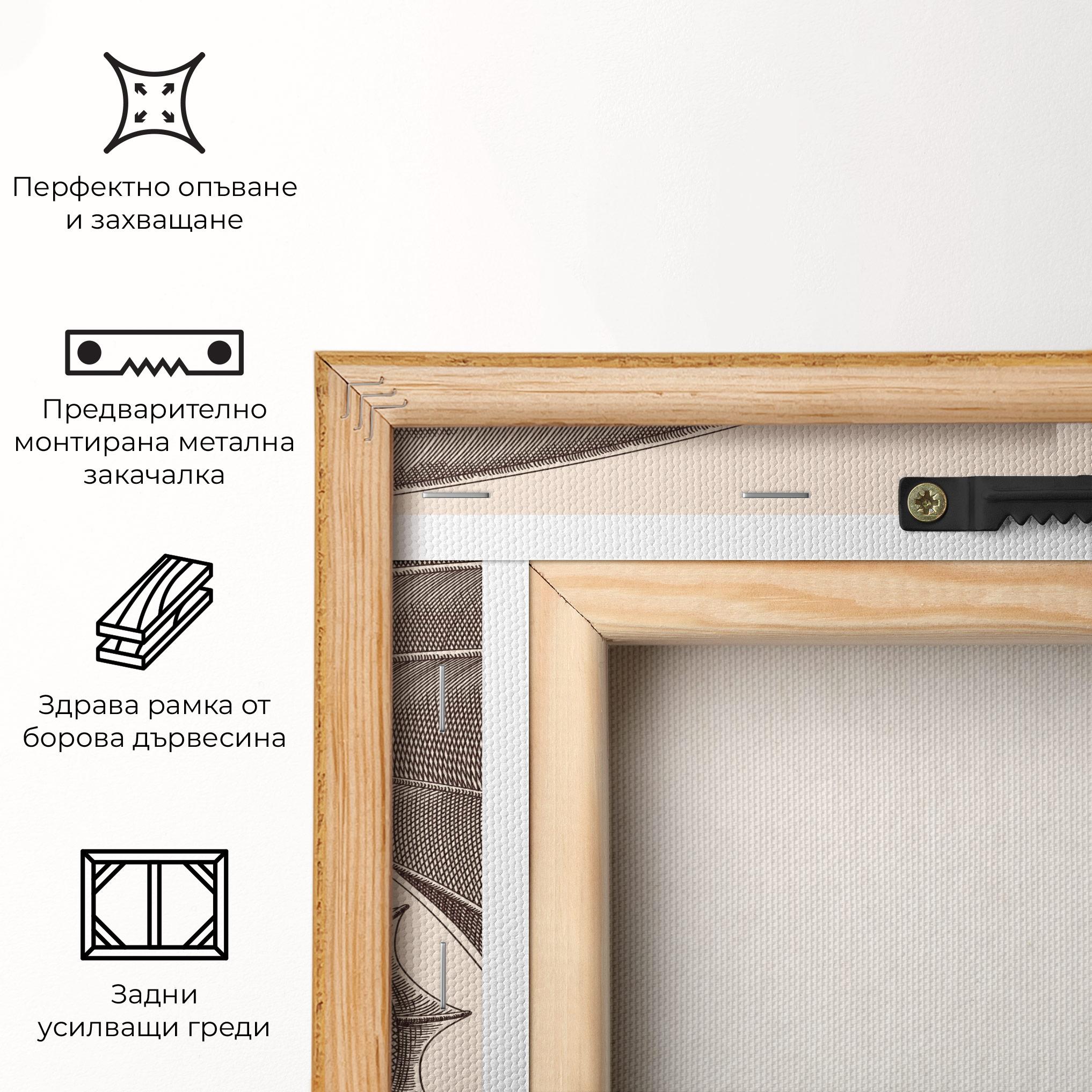 Картина на платно Brown Dragon mockup 5