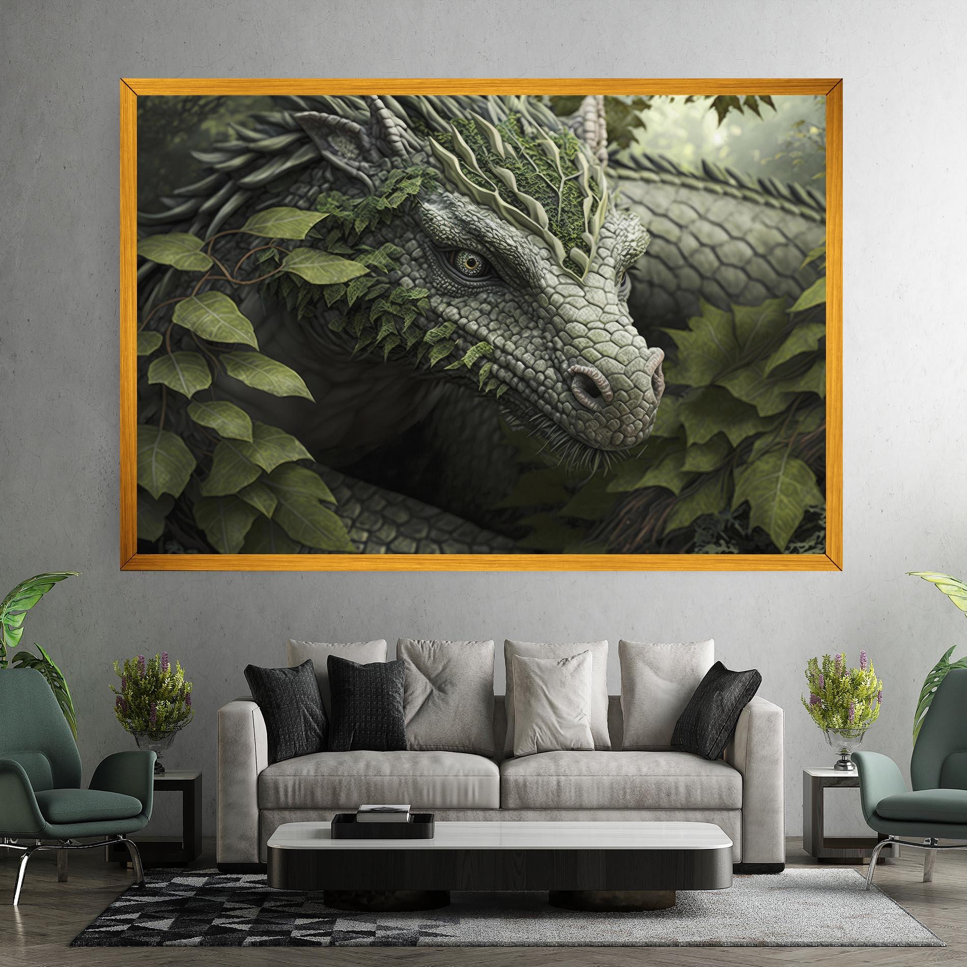 Картина на платно Ancient Forest Dragon mockup 7