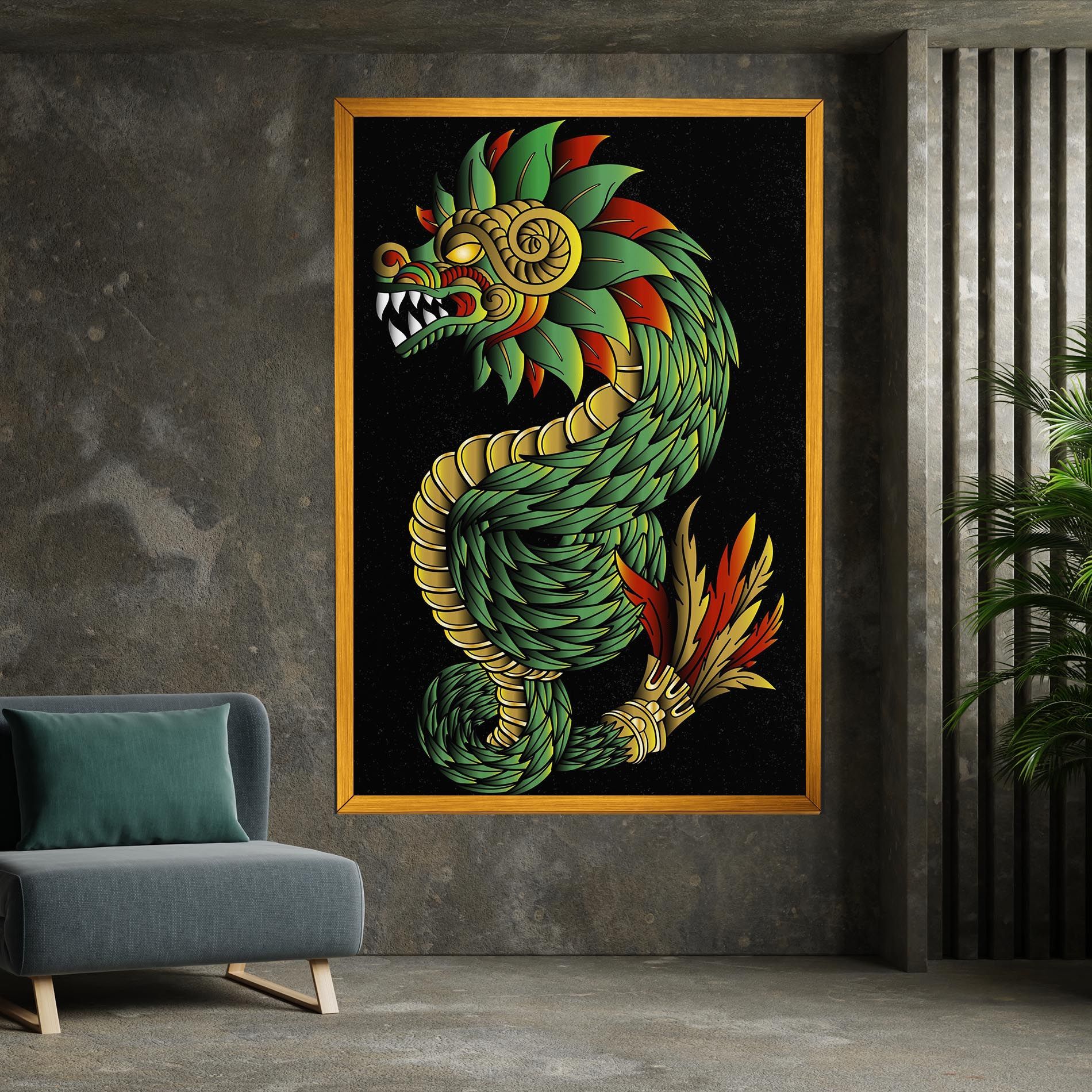 Green Yellow Dragon mockup 7