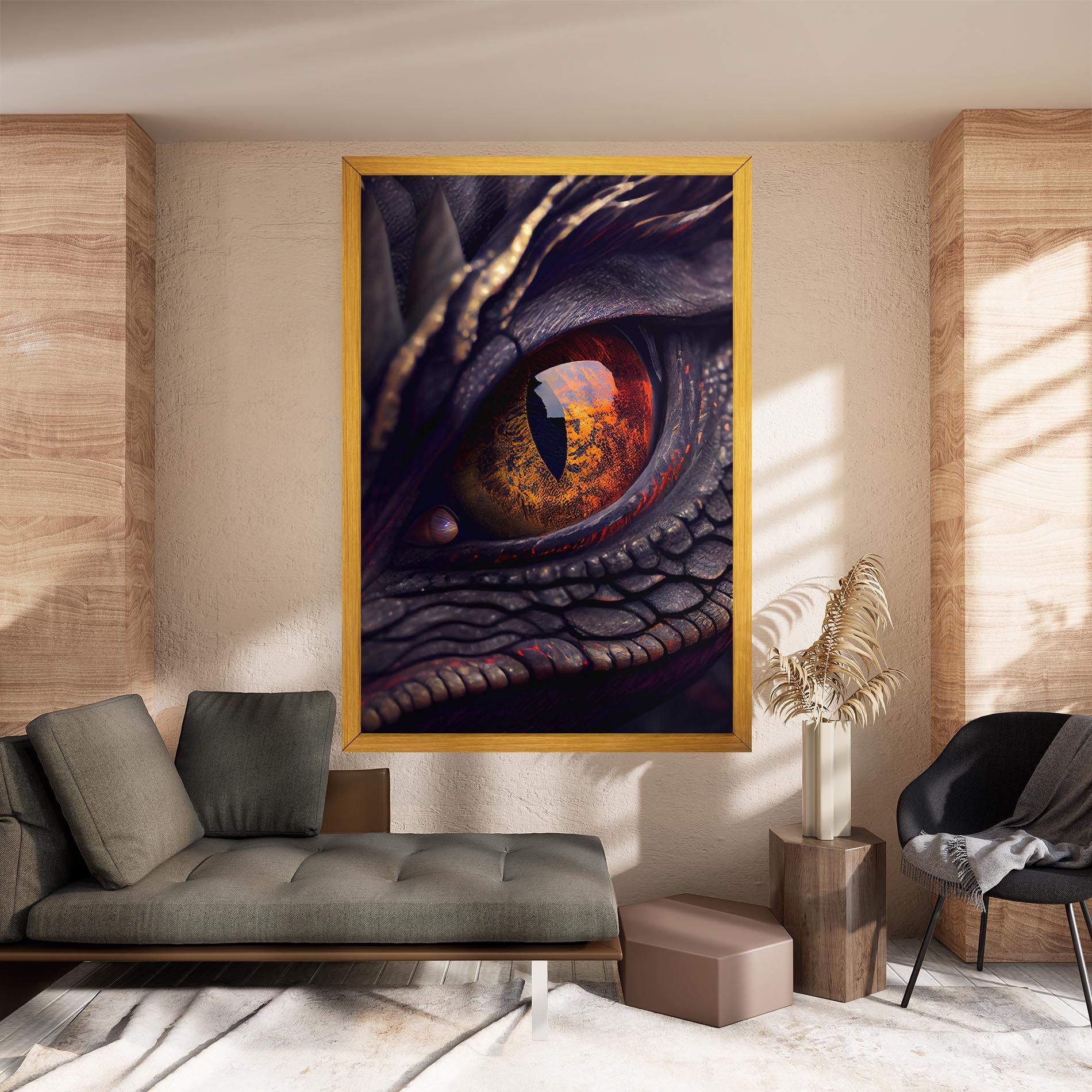 Close Up Red Eye Dragon mockup 8