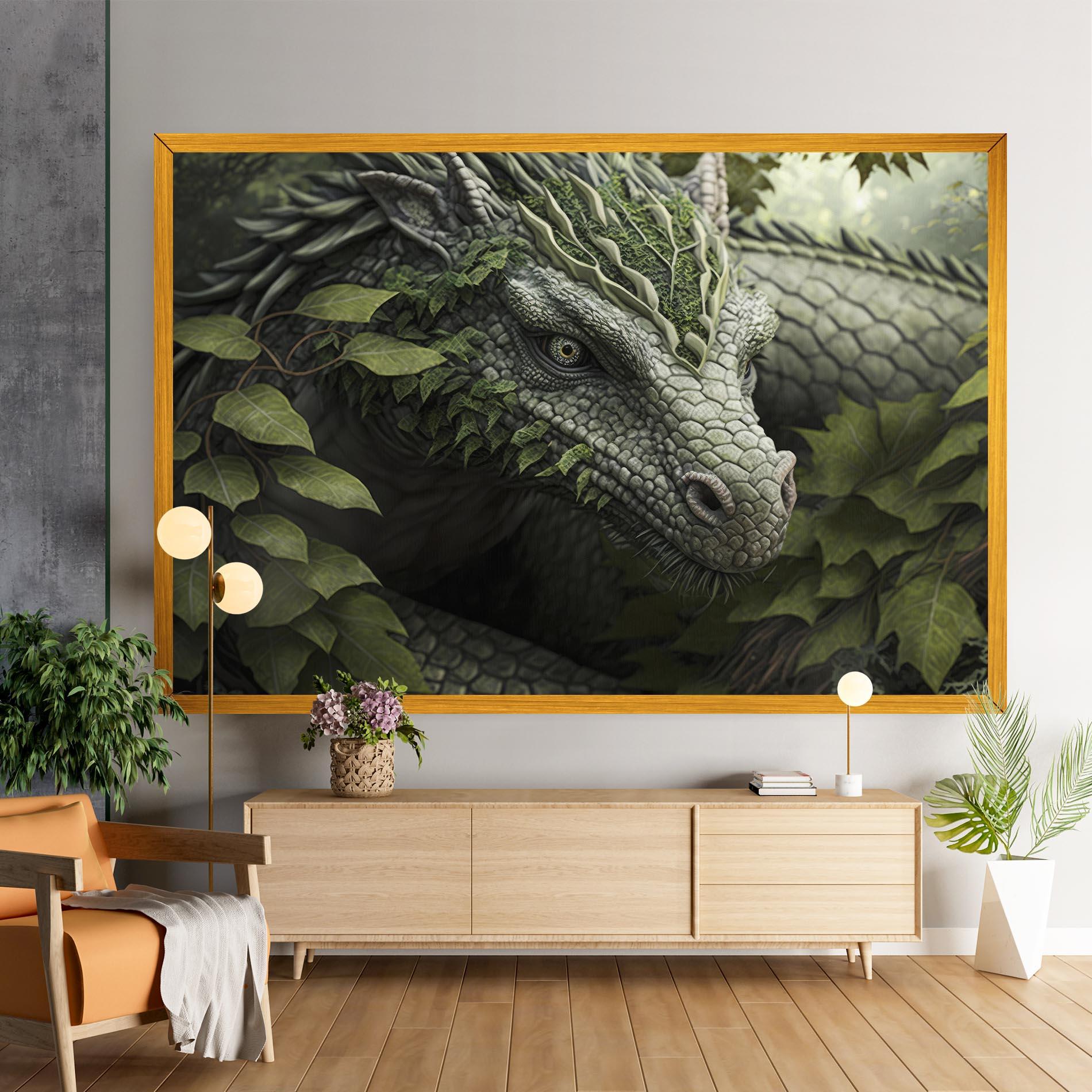 Картина на платно Ancient Forest Dragon mockup 9