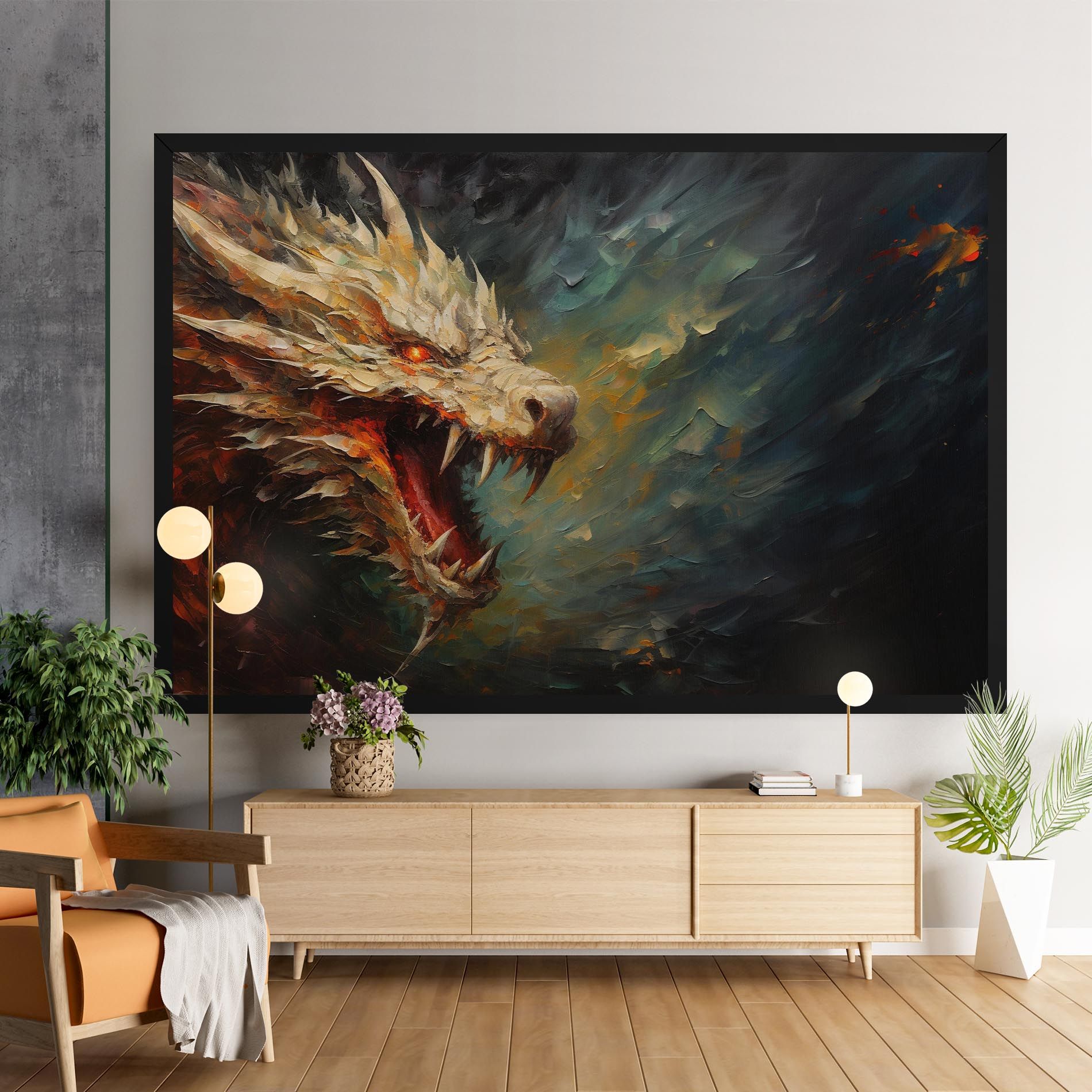 Angry Dragon Painting mockup 9