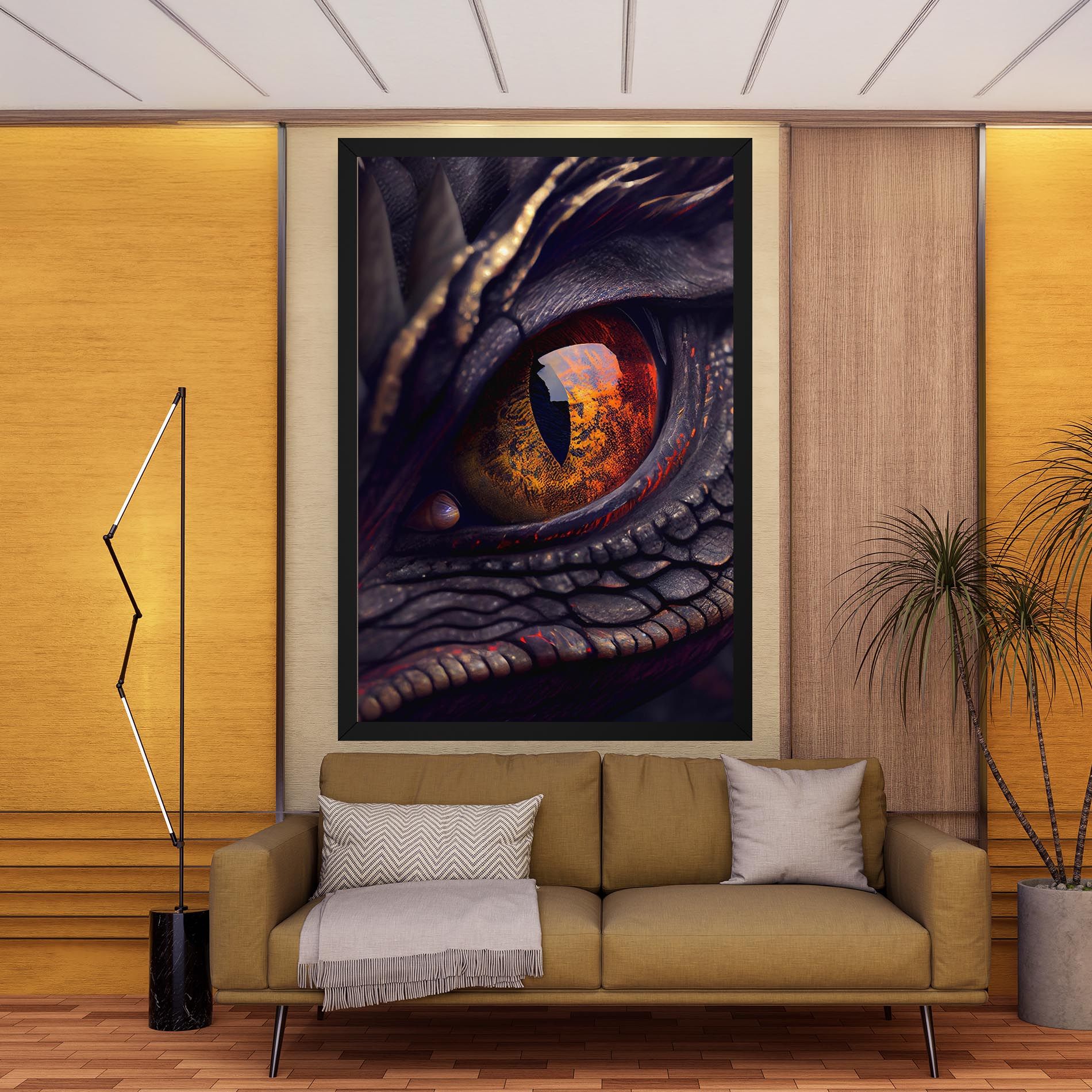 Close Up Red Eye Dragon mockup 9
