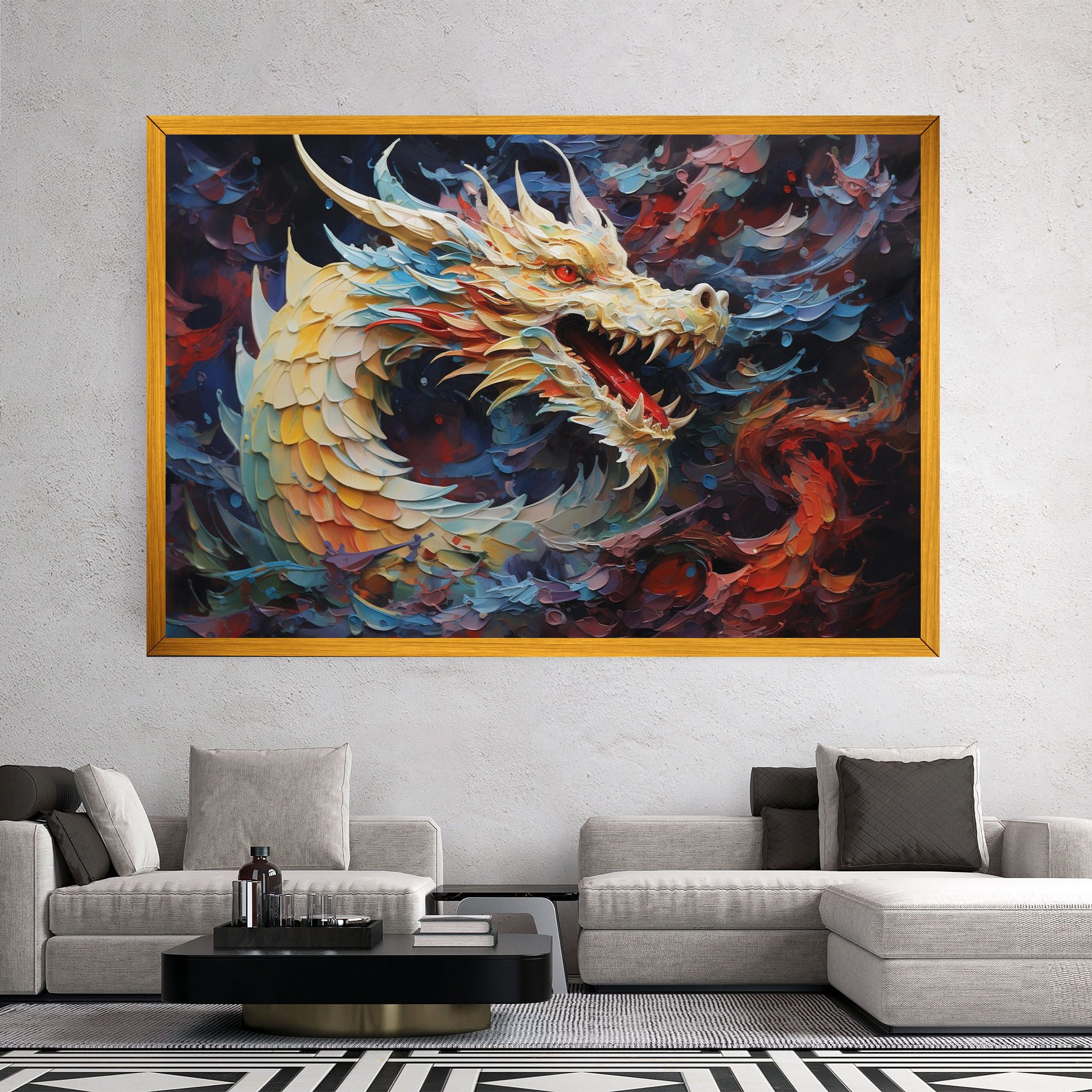 Fantasy Dragon Art mockup 2