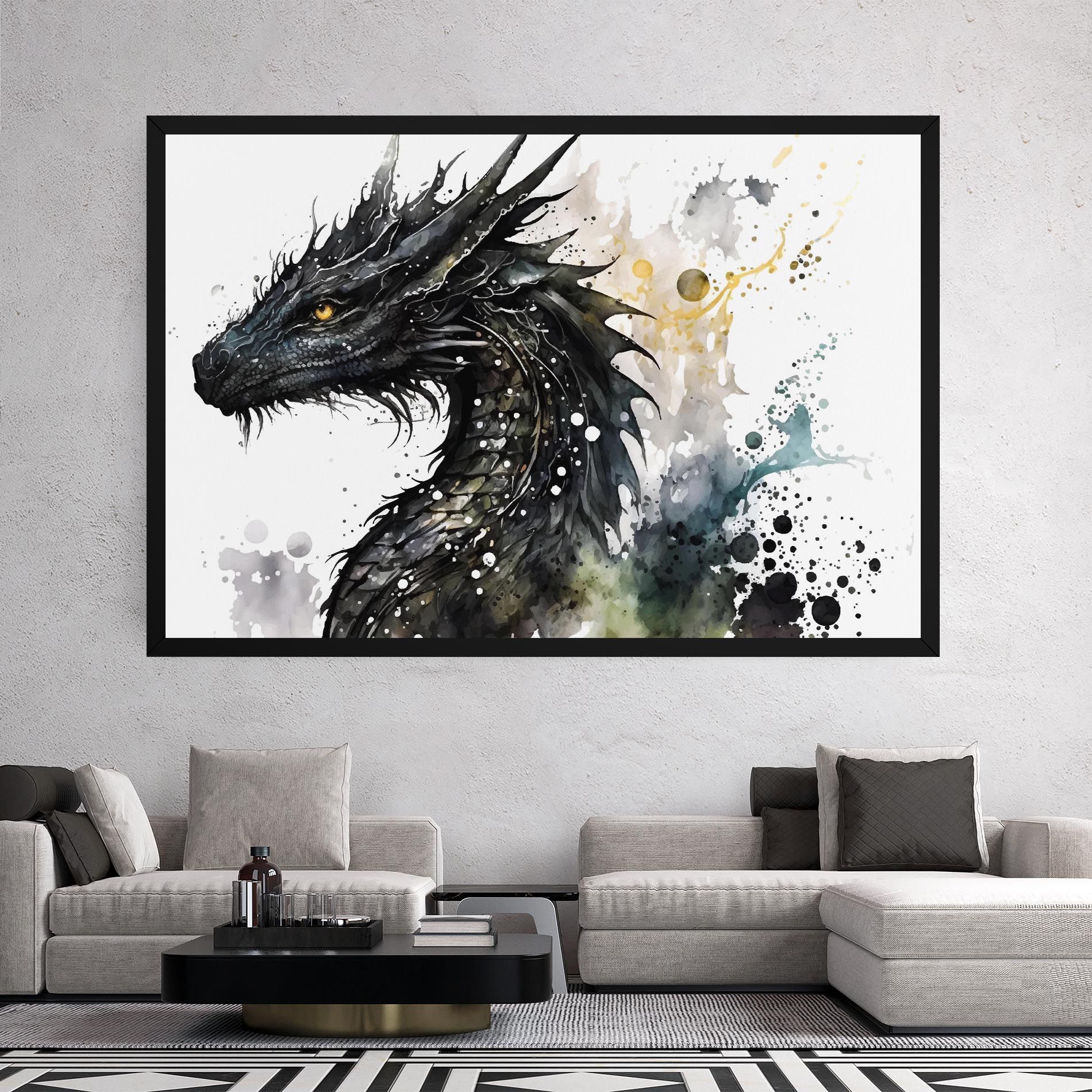 Black Dragon Art mockup 2