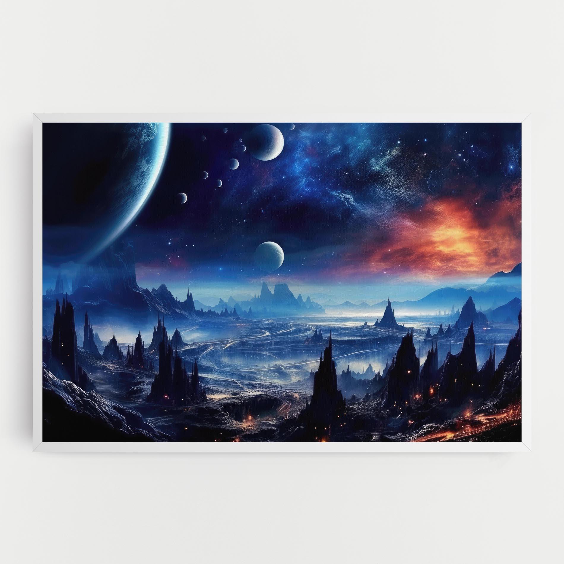 Картина на платно Planets And Stars mockup 0