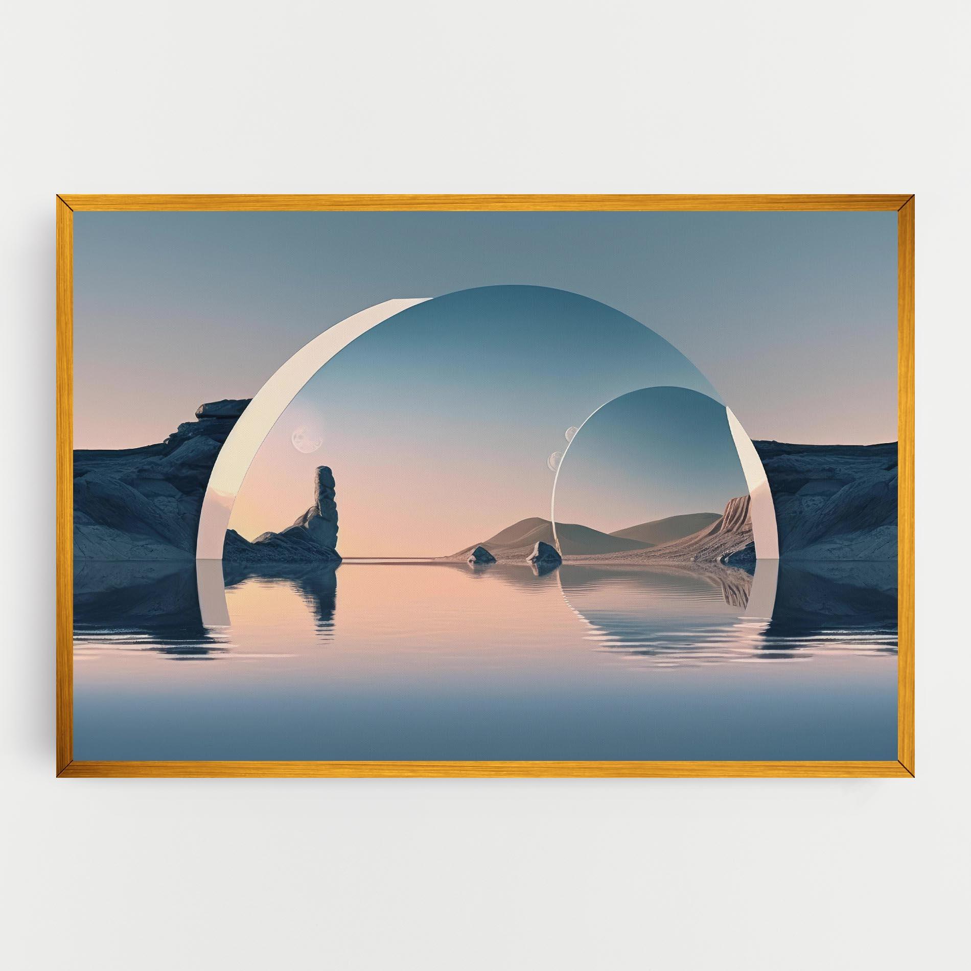 Картина на платно 3d Fantastic Elements mockup 0