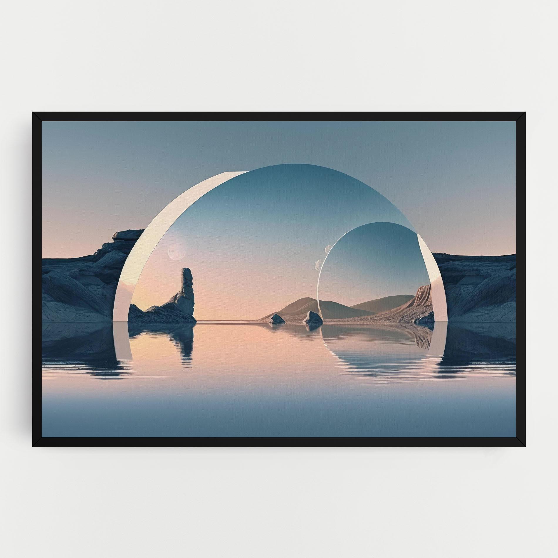 Картина на платно 3d Fantastic Elements mockup 0