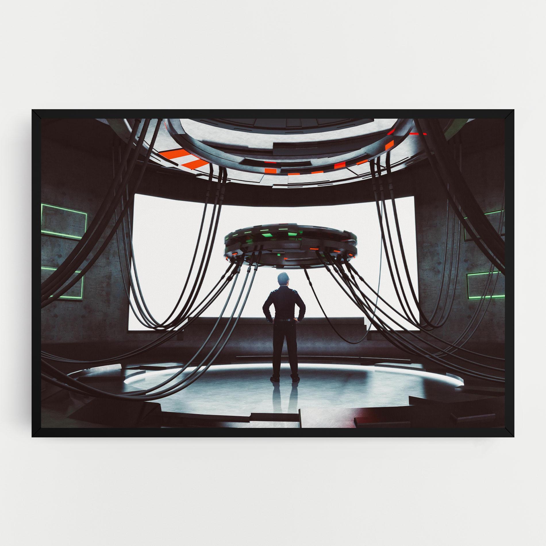 Картина на платно Cyber Chronicle mockup 0