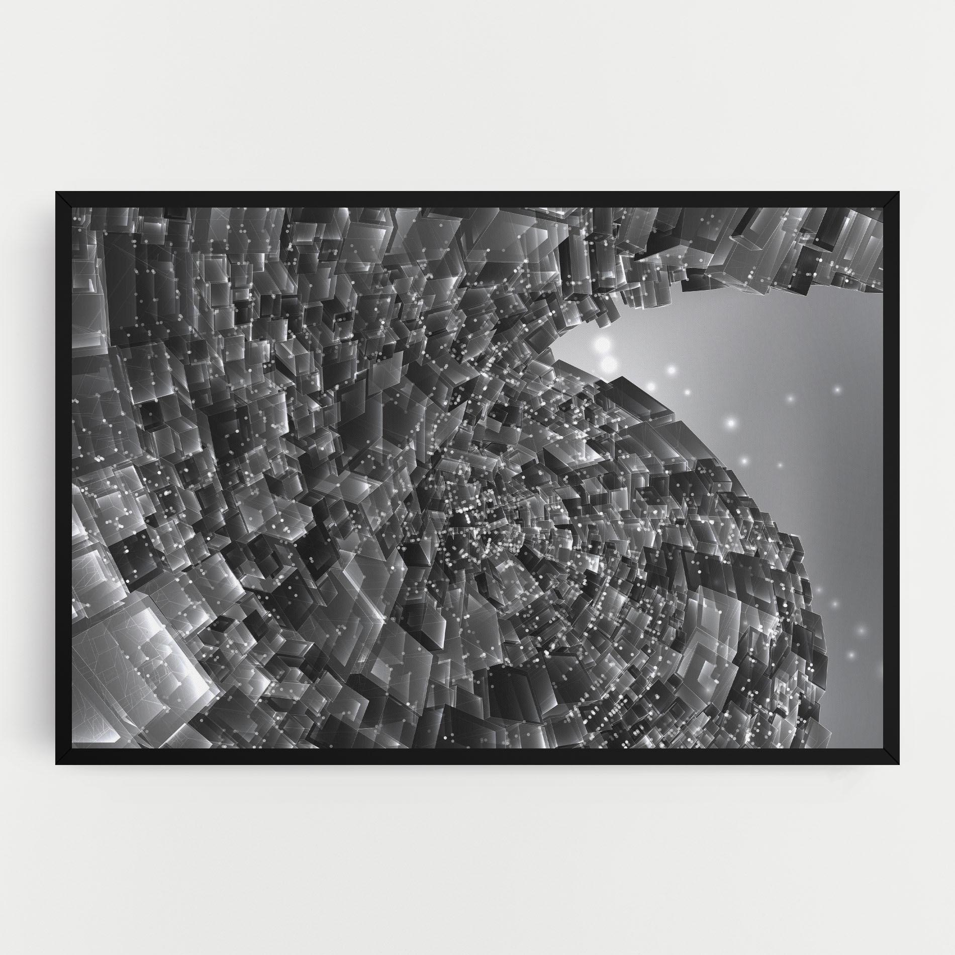 Картина на платно Grey Shape View mockup 0