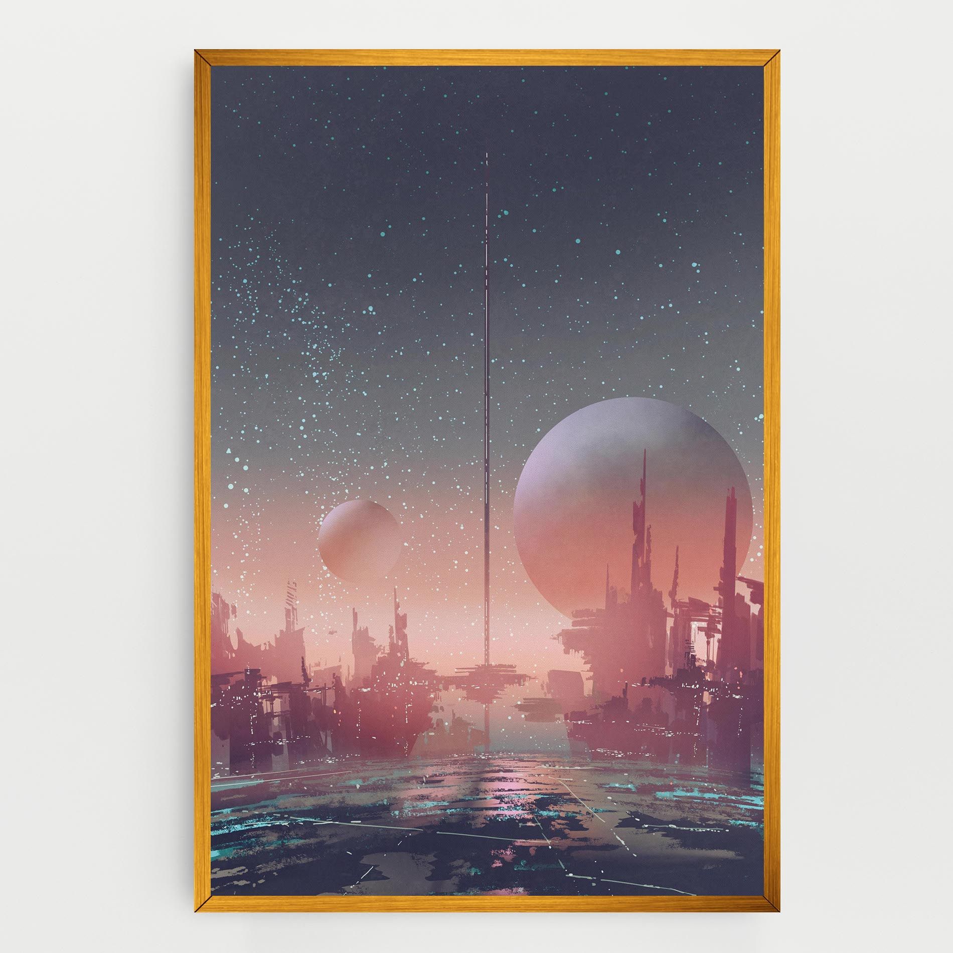 Futuristic Alien Buildings mockup 0