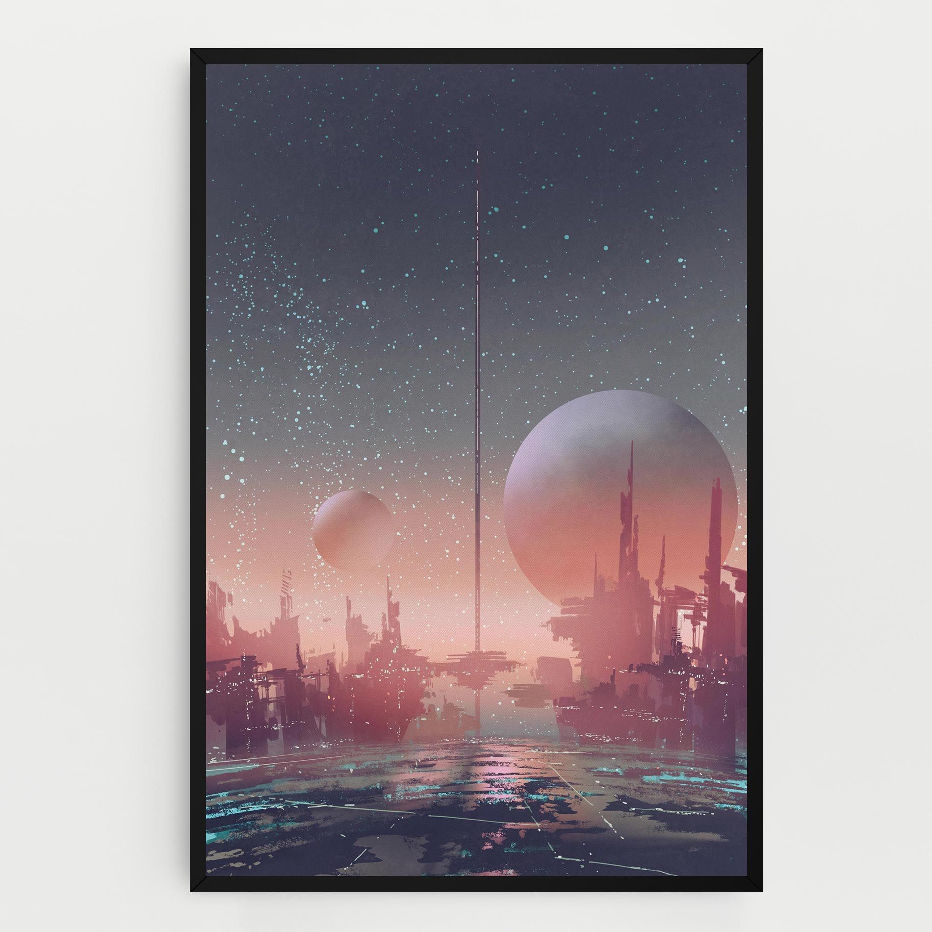 Futuristic Alien Buildings mockup 0