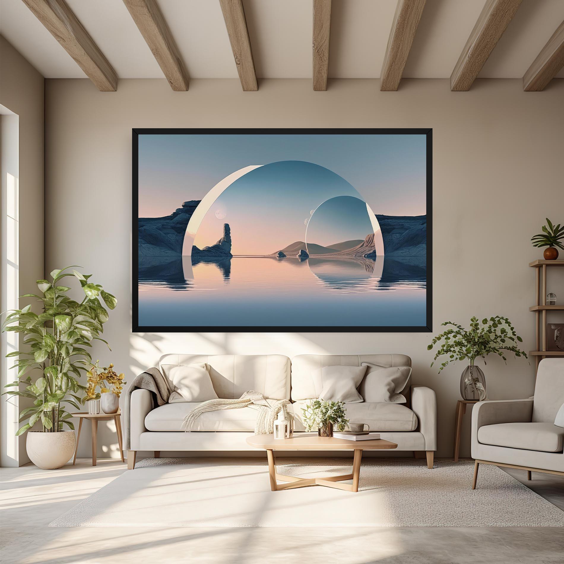 Картина на платно 3d Fantastic Elements mockup 6