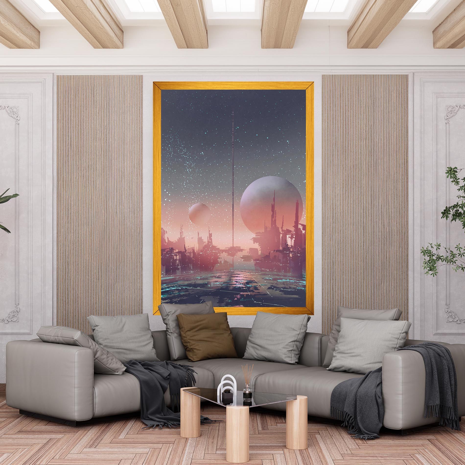 Futuristic Alien Buildings mockup 6