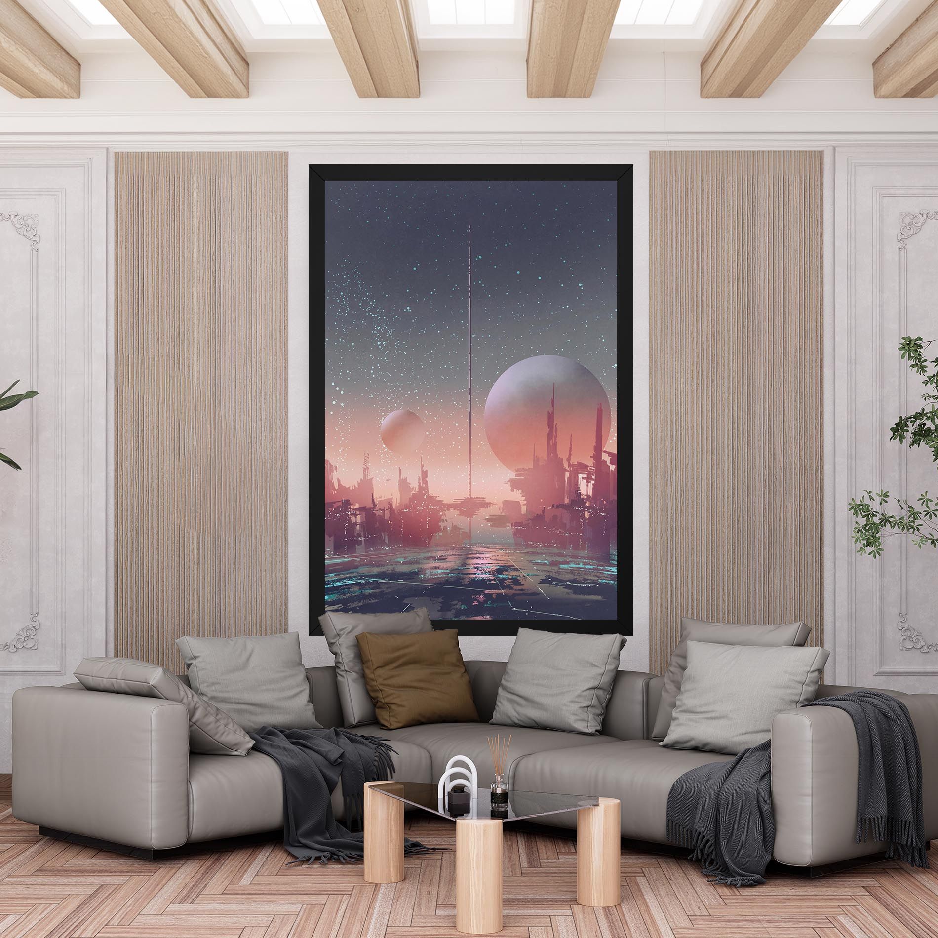 Futuristic Alien Buildings mockup 6