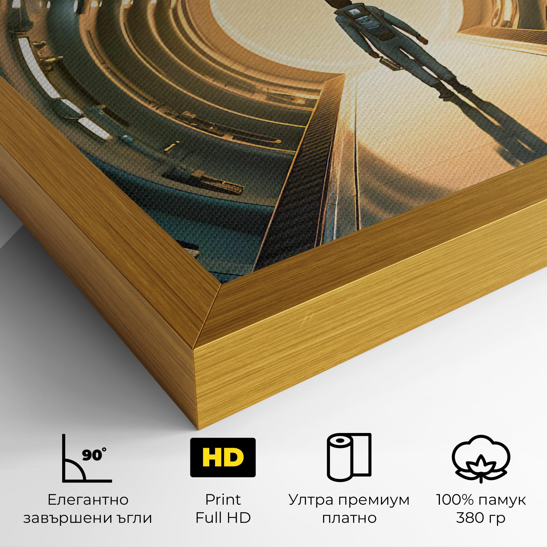 Картина на платно Infinity Intrigue mockup 4