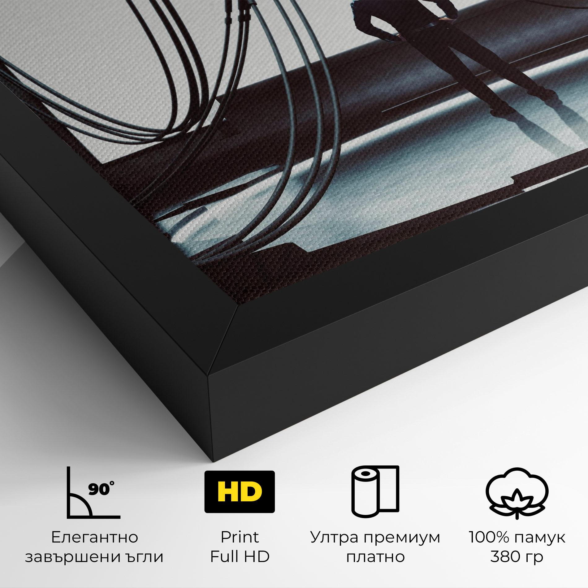 Картина на платно Cyber Chronicle mockup 4