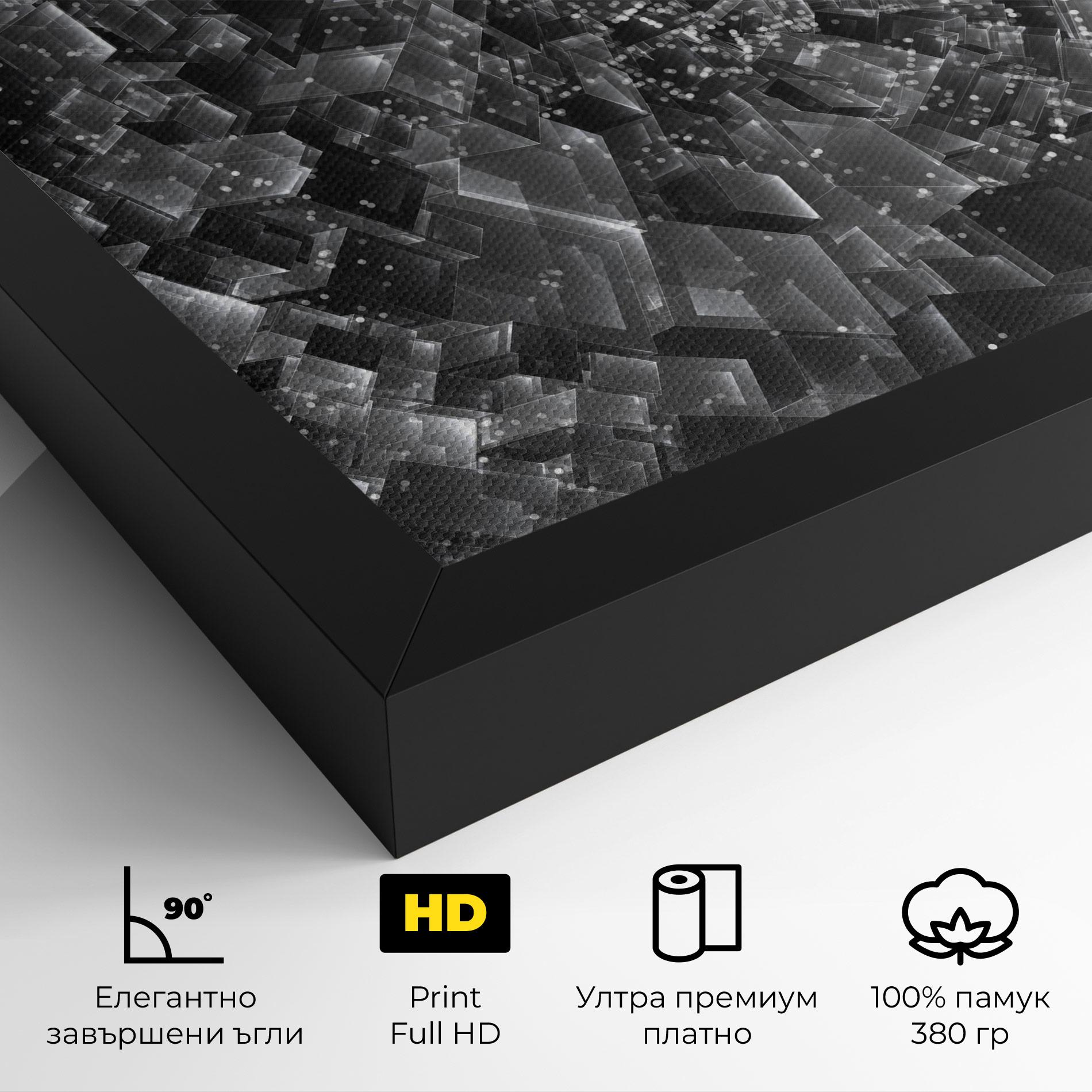 Картина на платно Grey Shape View mockup 4