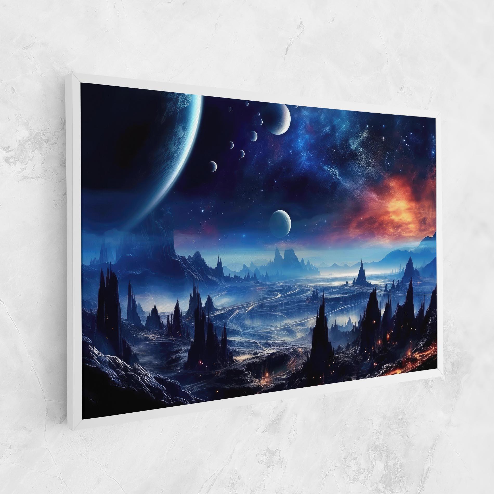 Картина на платно Planets And Stars mockup 1