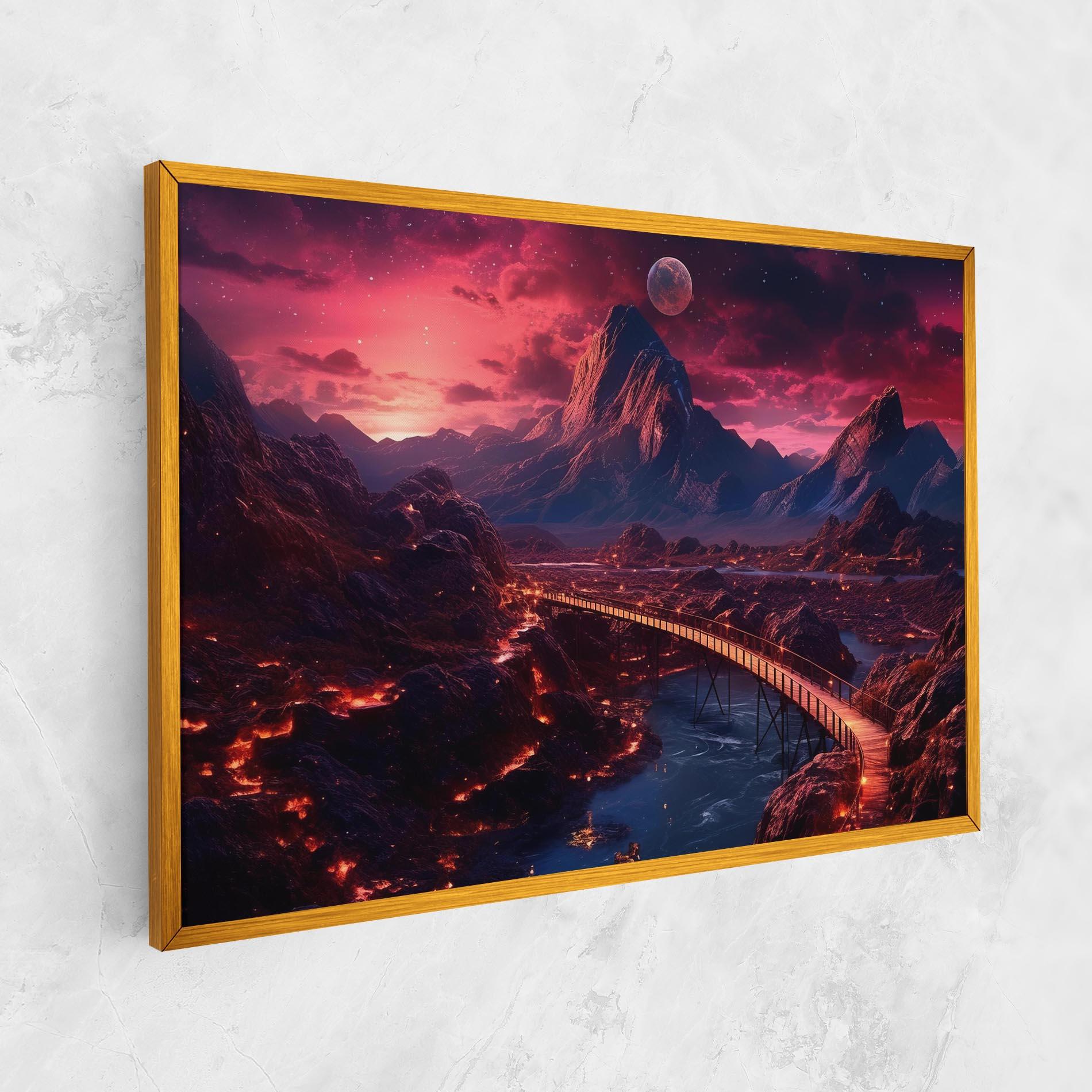 Картина на платно Interstellar Journey mockup 1