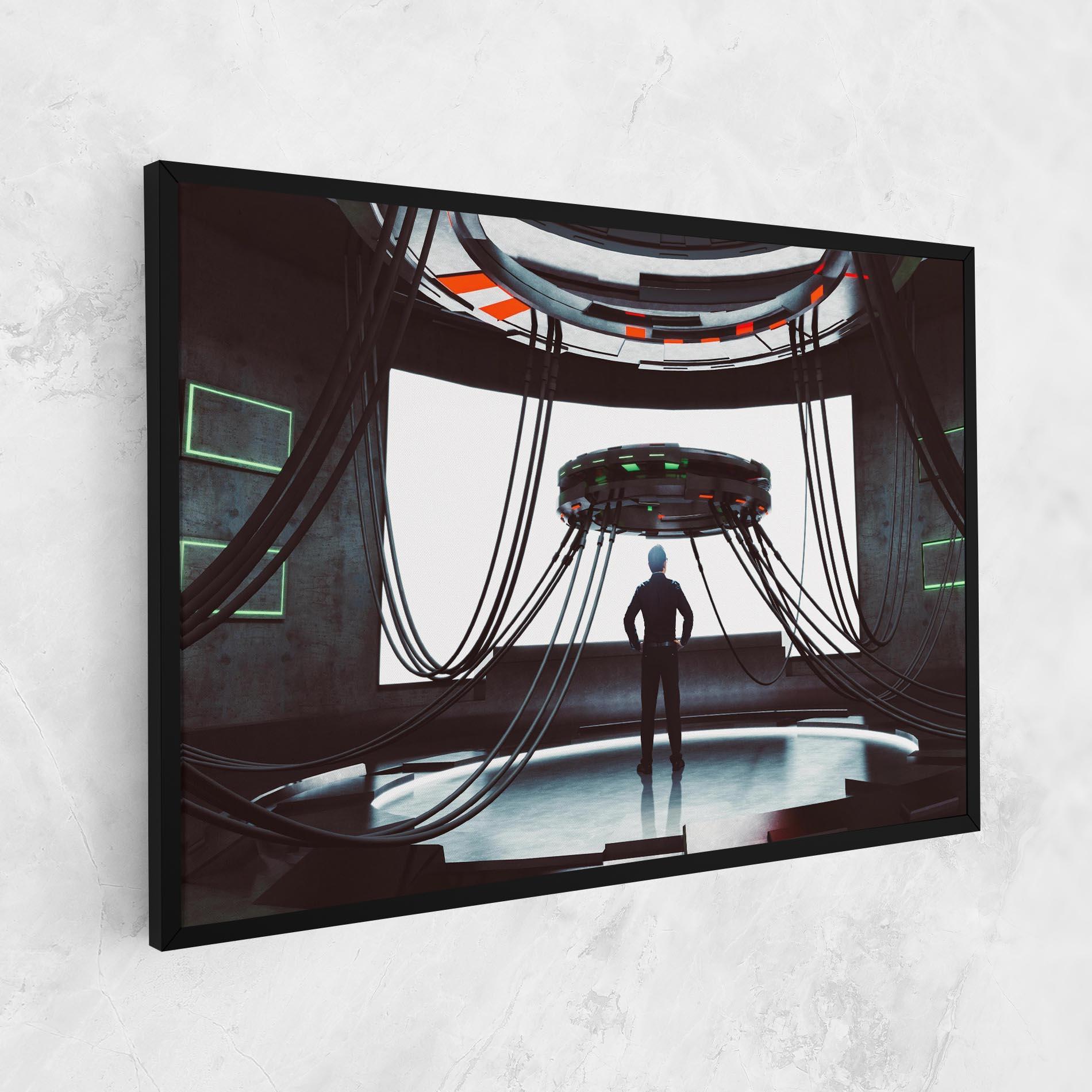 Картина на платно Cyber Chronicle mockup 1