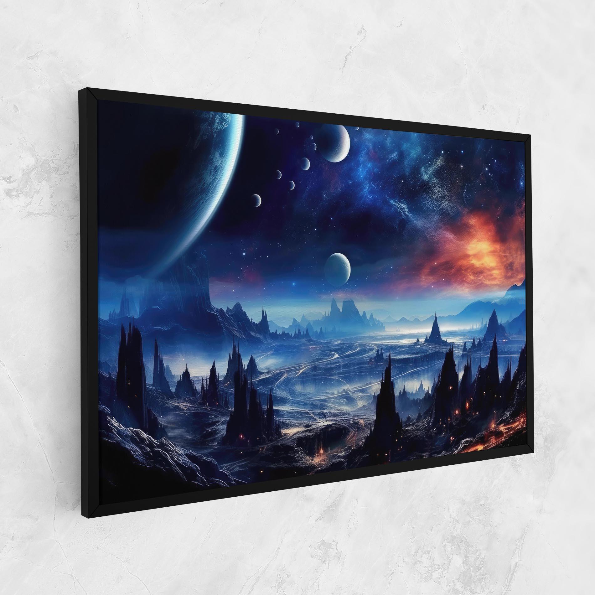 Картина на платно Planets And Stars mockup 1