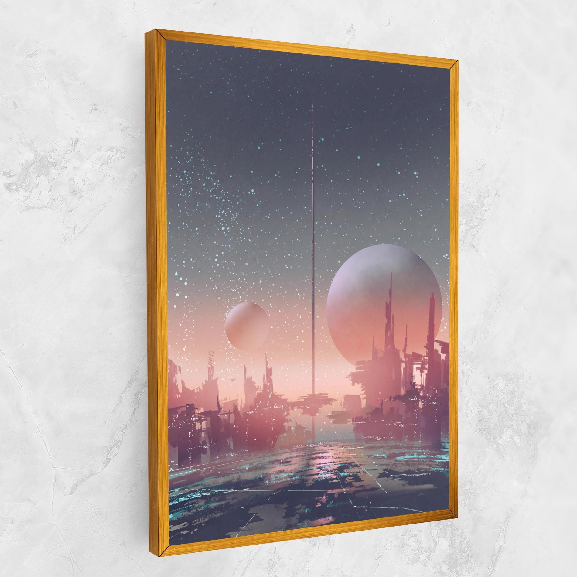 Futuristic Alien Buildings mockup 1