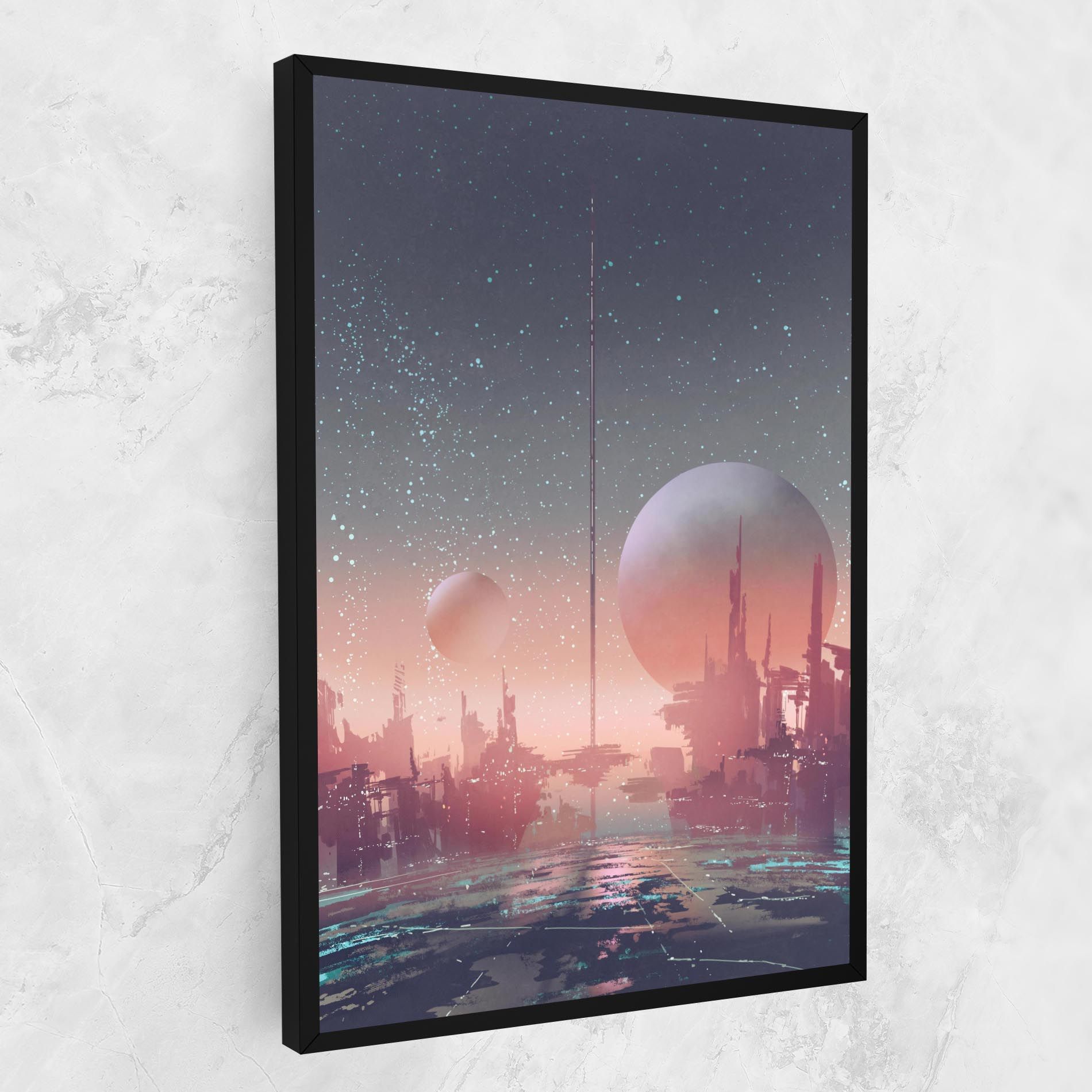 Futuristic Alien Buildings mockup 1