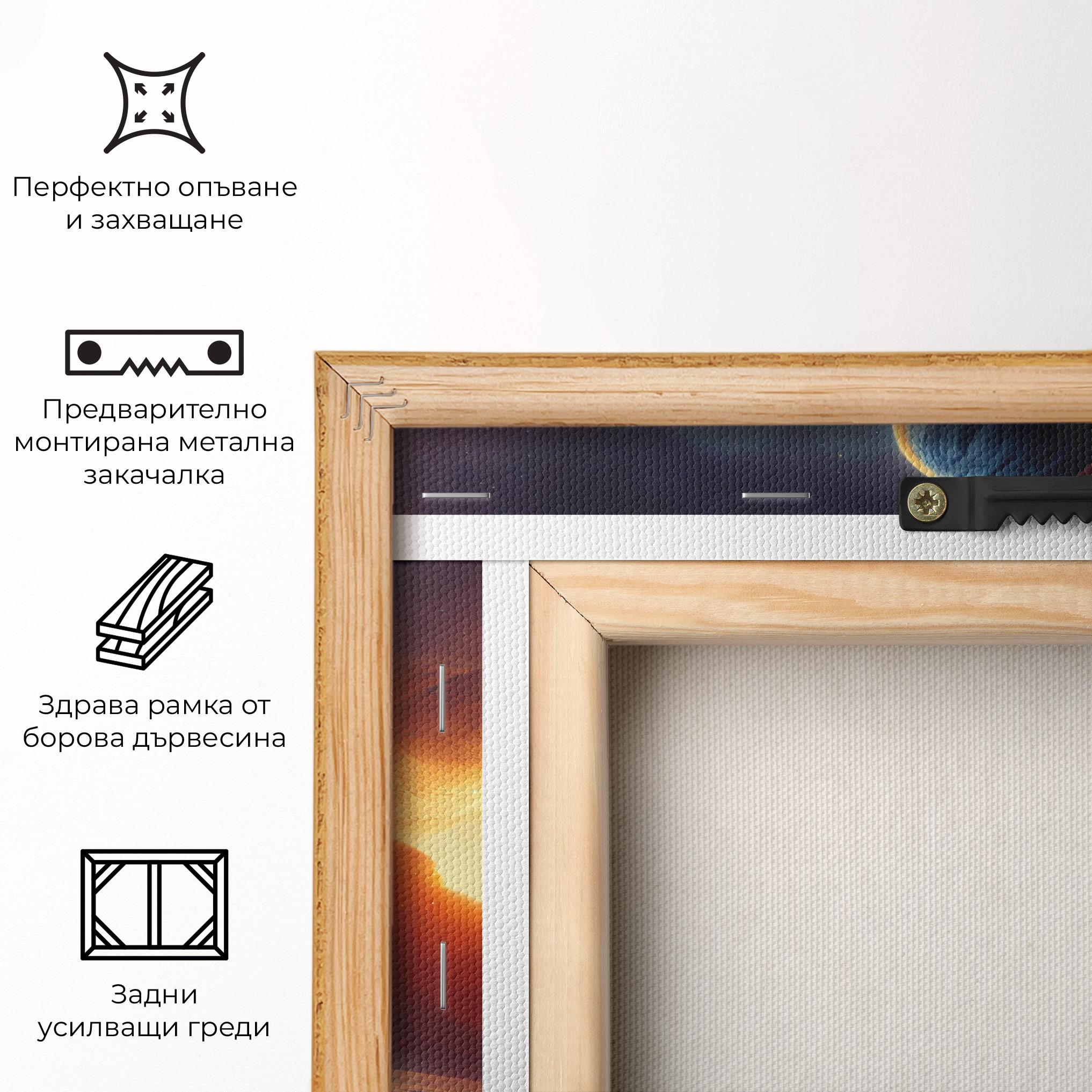 Картина на платно Cosmic Craze mockup 5