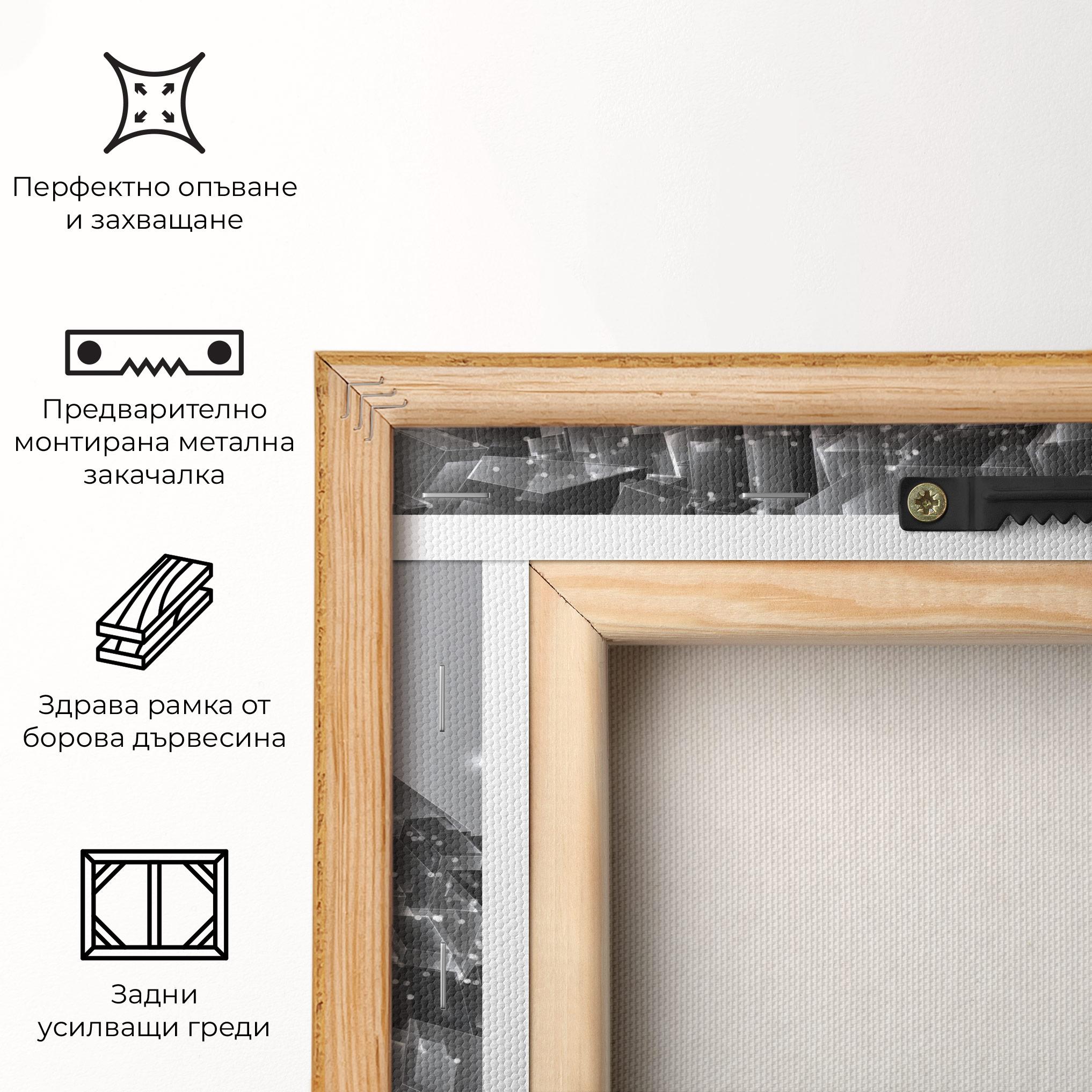 Картина на платно Grey Shape View mockup 5