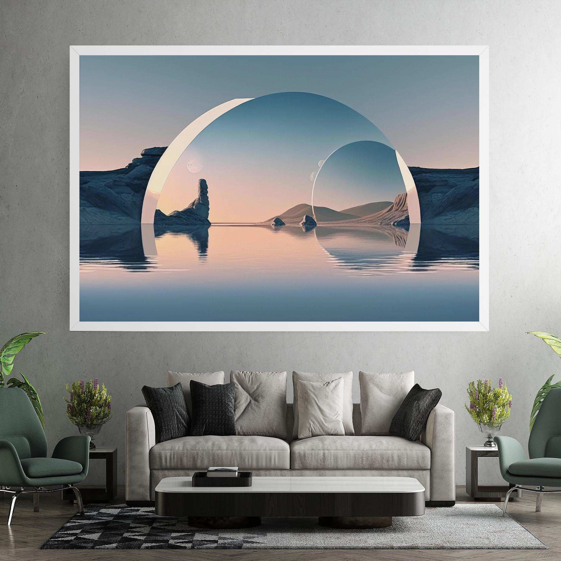 Картина на платно 3d Fantastic Elements mockup 7