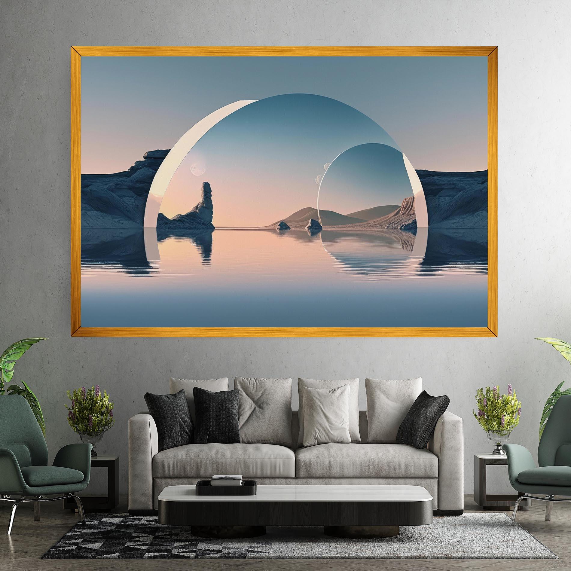 Картина на платно 3d Fantastic Elements mockup 7