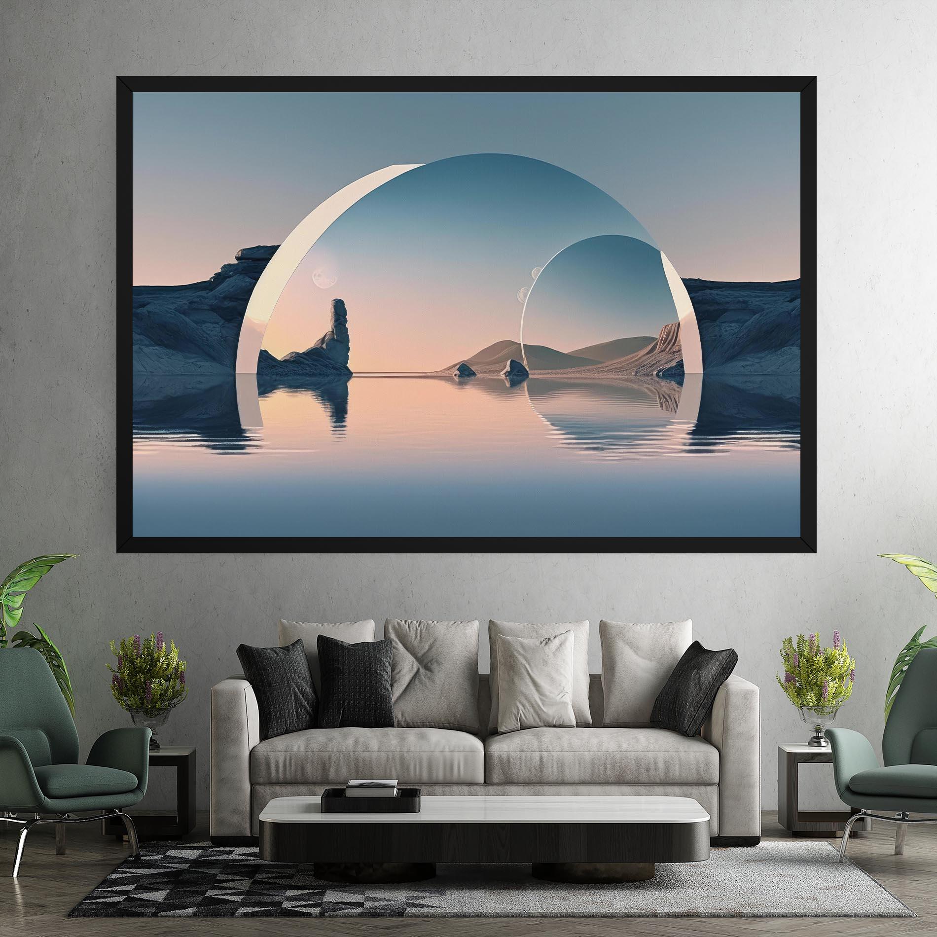 Картина на платно 3d Fantastic Elements mockup 7