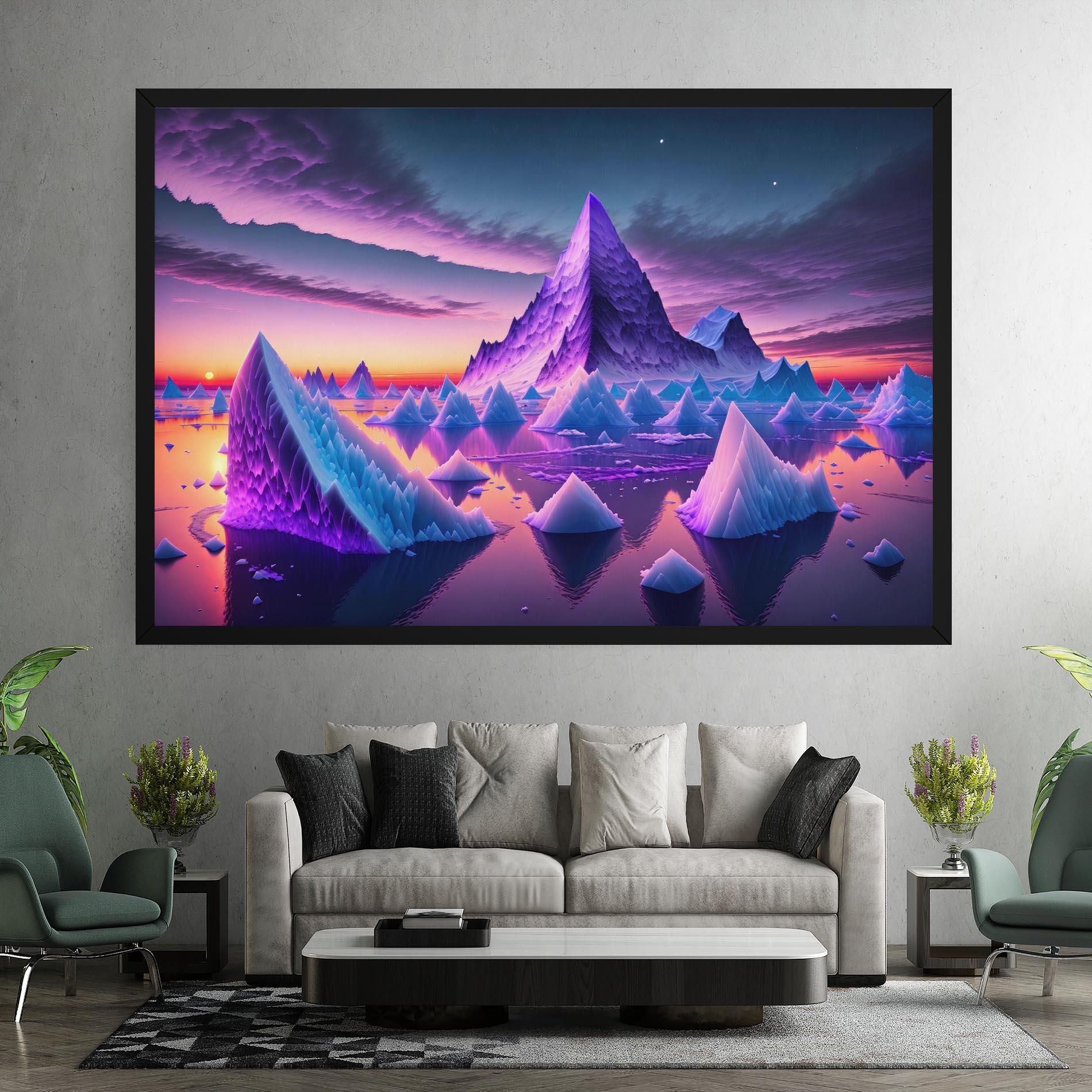 Картина на платно Floating Iceberg mockup 7