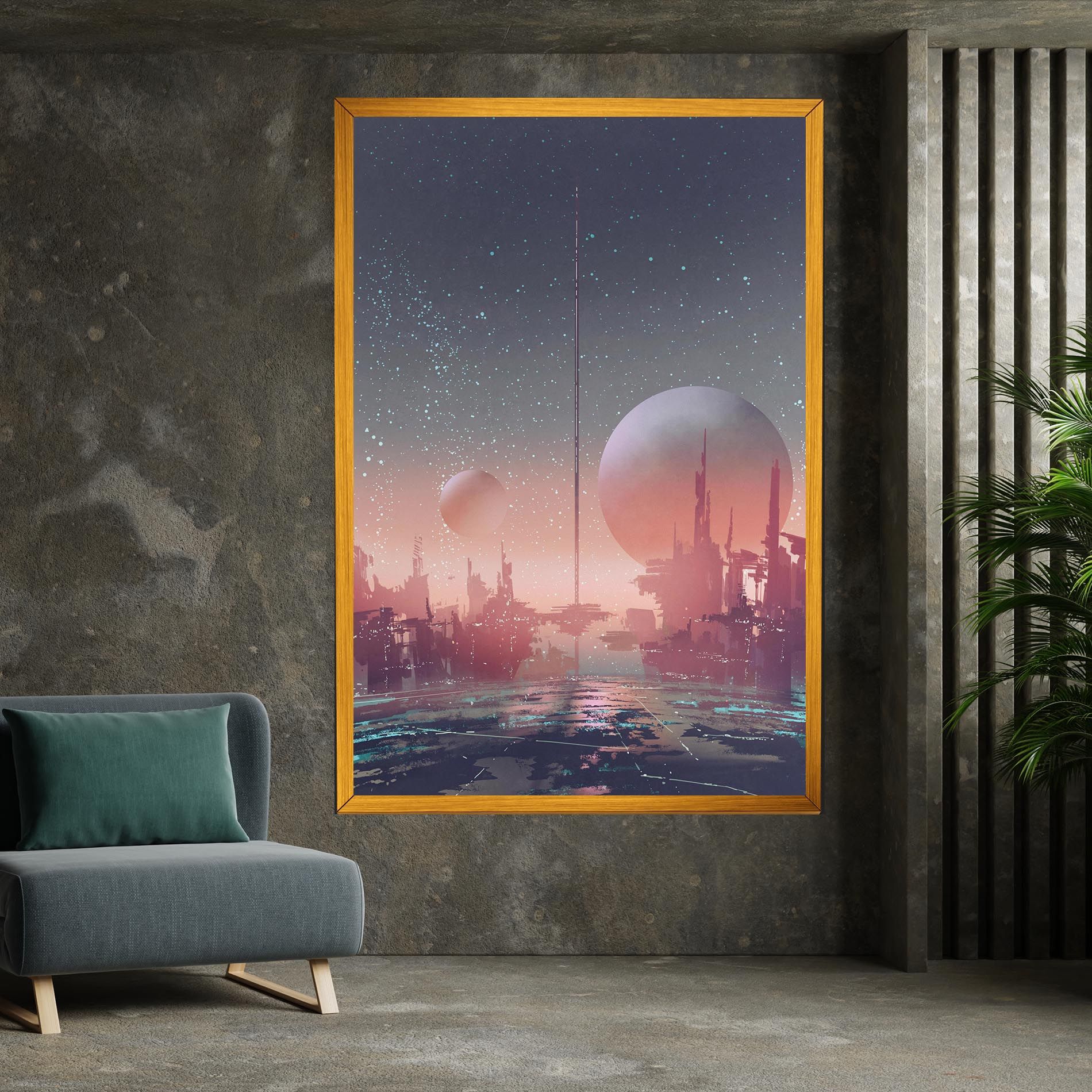 Futuristic Alien Buildings mockup 7